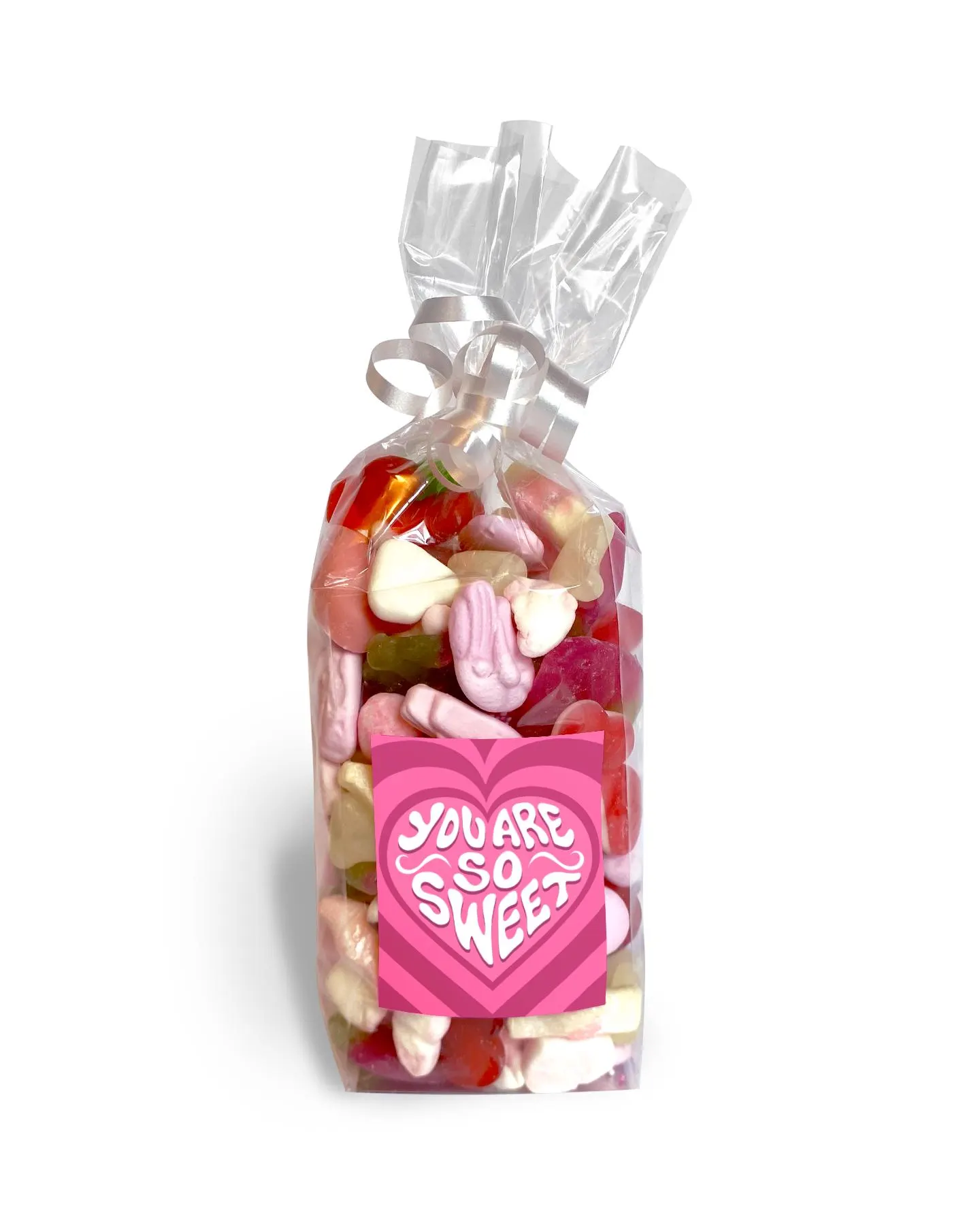 Pink Candy Mix Gift Bag (400g), Party Favor Sweets