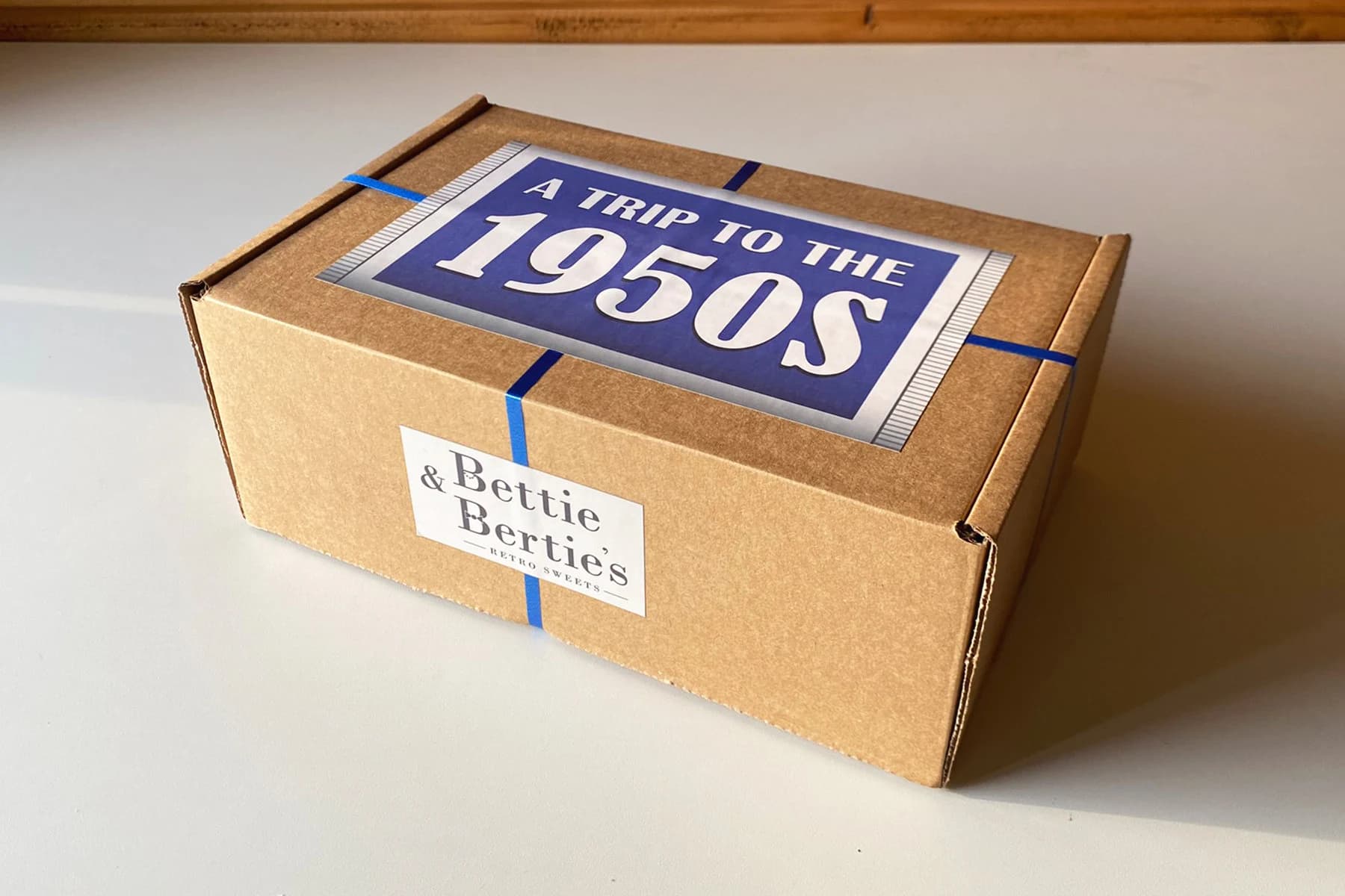 Gift box full of popular 50s sweets