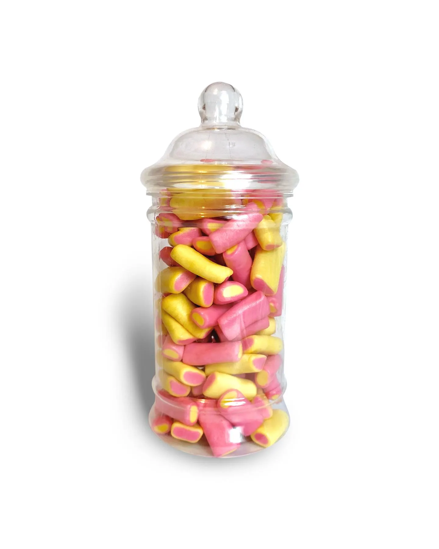 Haribo Rhubarb & Custard Sweets in Plastic Jar, Retro Candy