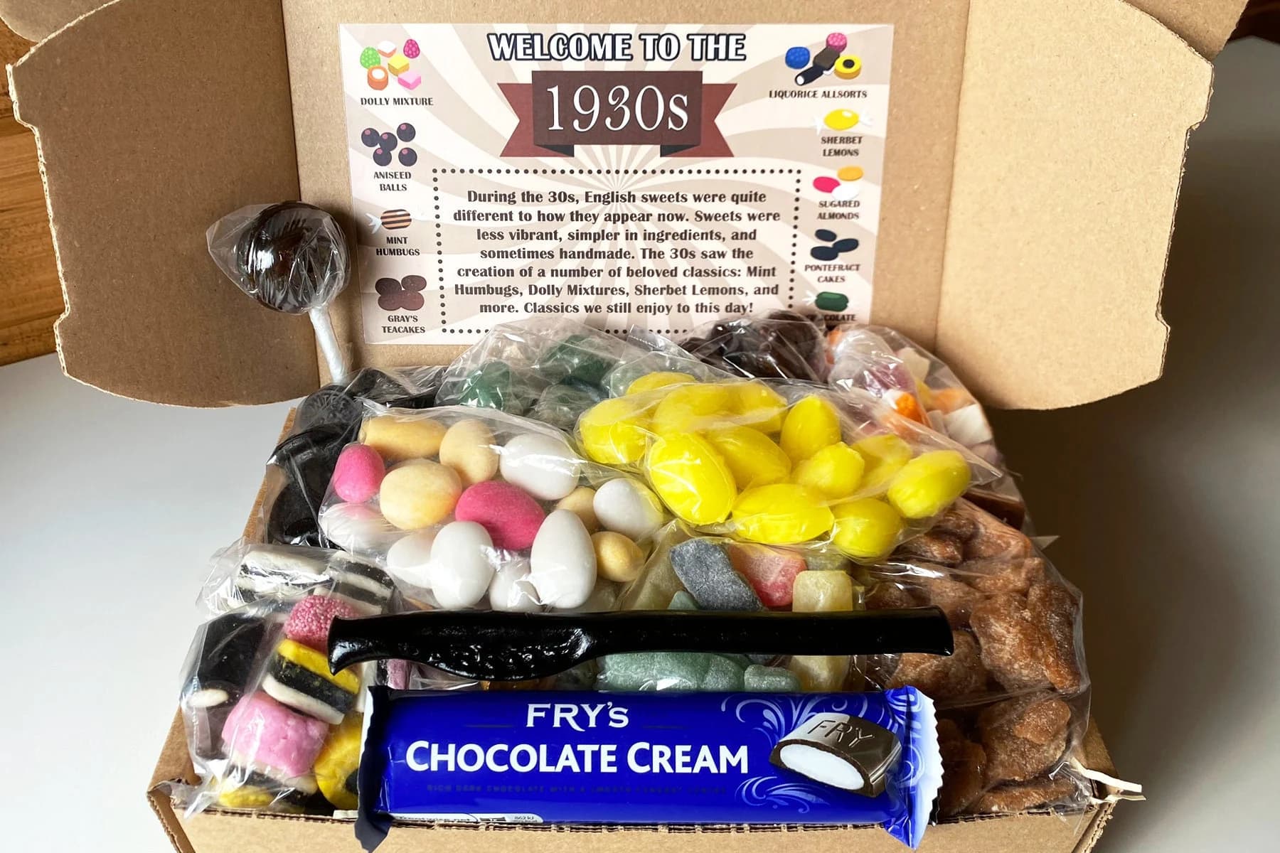 1930s Retro Sweets Gift Box, English Candy