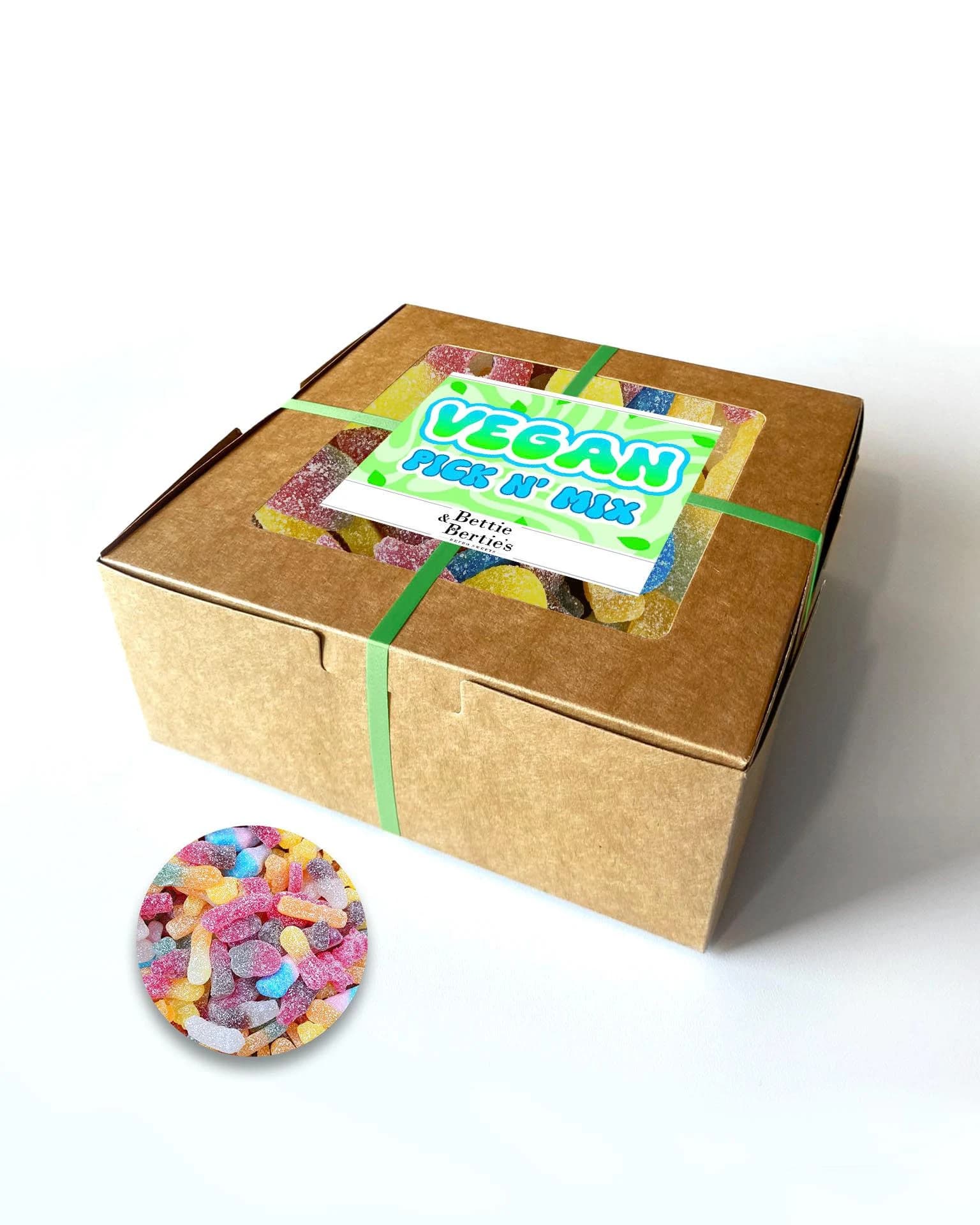 Vegan Pick and Mix Sweets Box, Retro Candy Gift