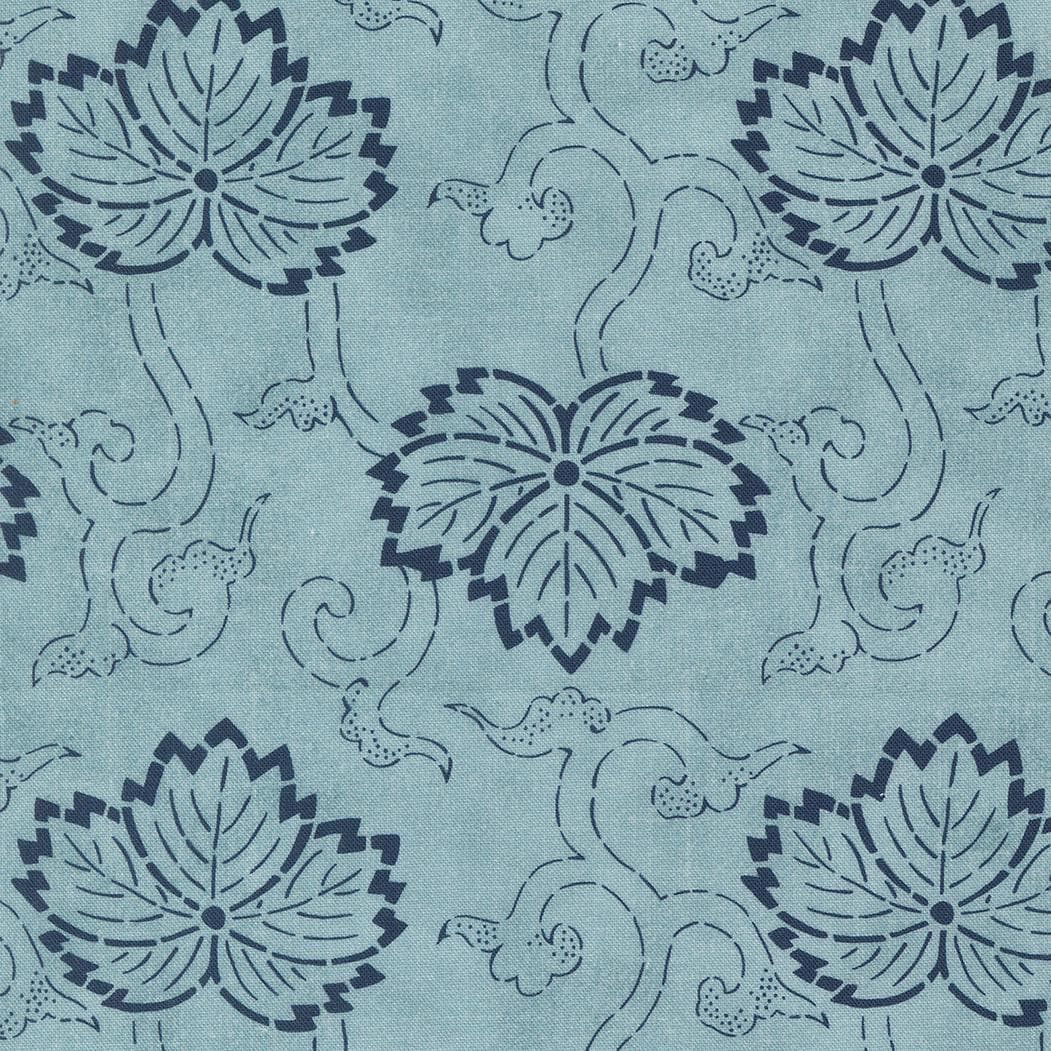 Debbie Maddy for Moda Fabrics Indigo Blooming 9 Piece Assorted Bundle Free Shipping - image 3
