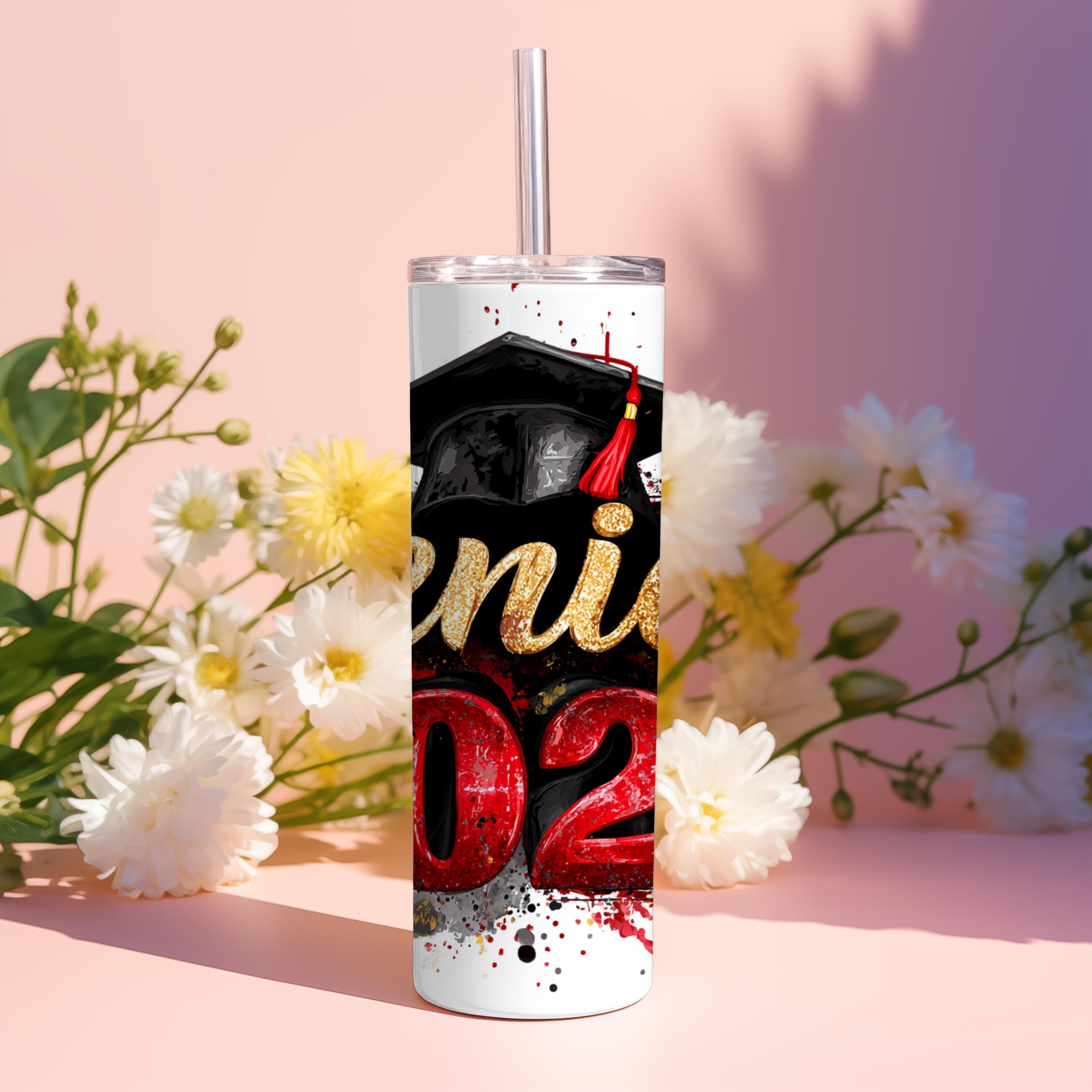 Senior 2026 Tumbler Wrap PNG for 20oz Skinny Tumbler -Senior Graduation Sublimation Design -Instant Digital Download - image 4