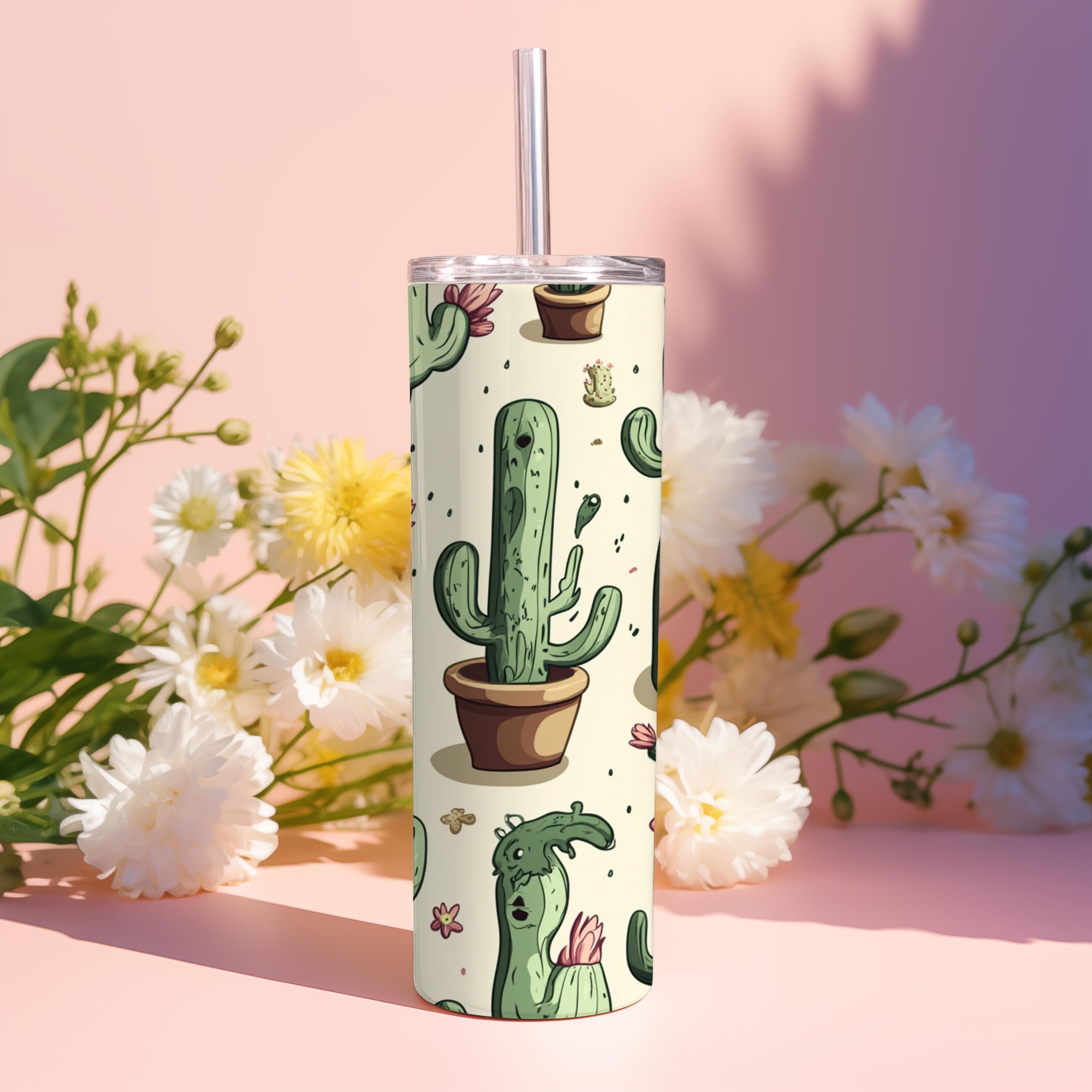 Funny Cactus Tumbler Wrap -Adult Humor Sublimation Design -20oz Skinny Tumbler PNG -Plant Lover Gifts -Digital Download - image 4