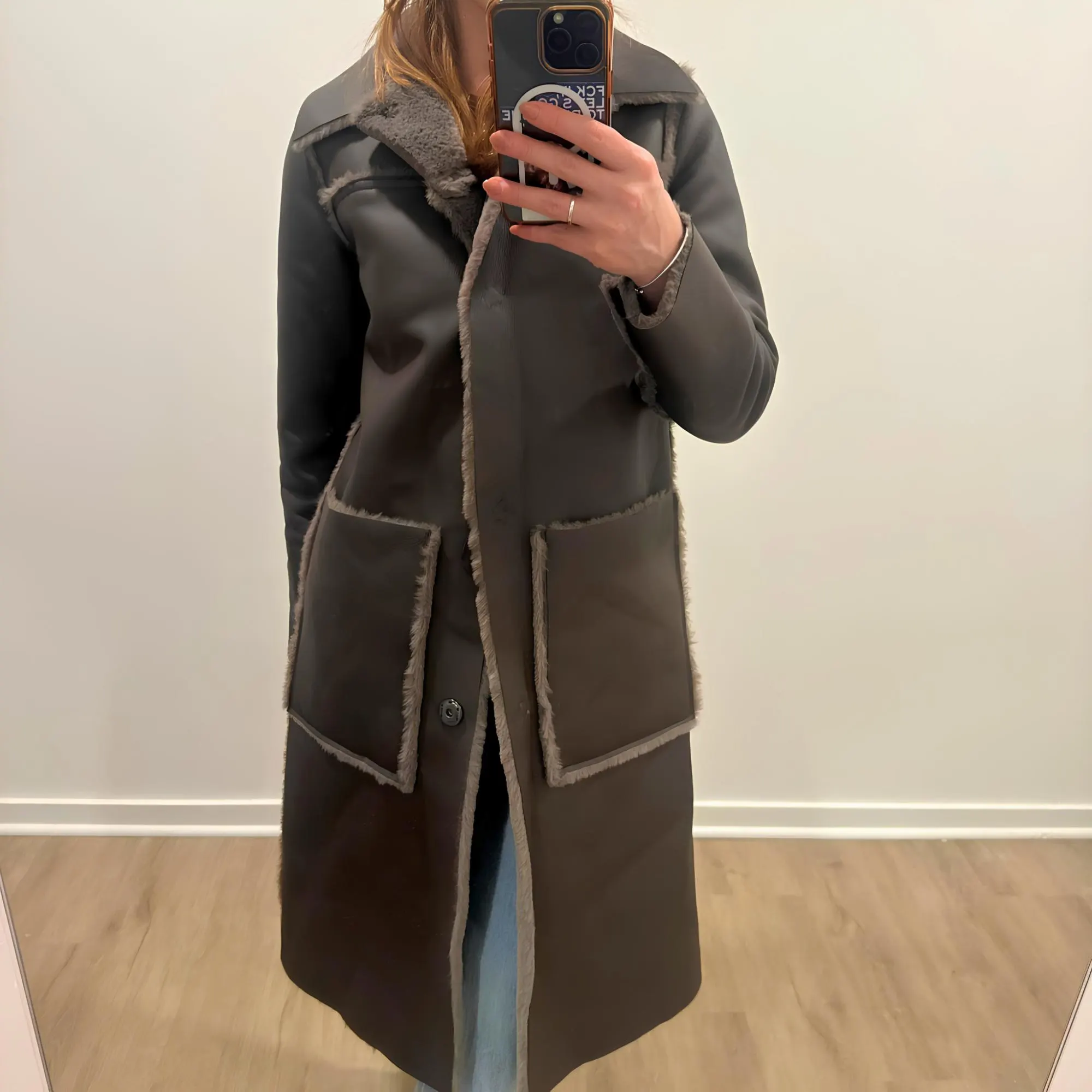 Black Leather Coat for Women - Genuine Sheep Leather Faux Fur Jacket - Vintage Y2k Afghan Penny Lane Coat - Winter Gift for Women - image 3
