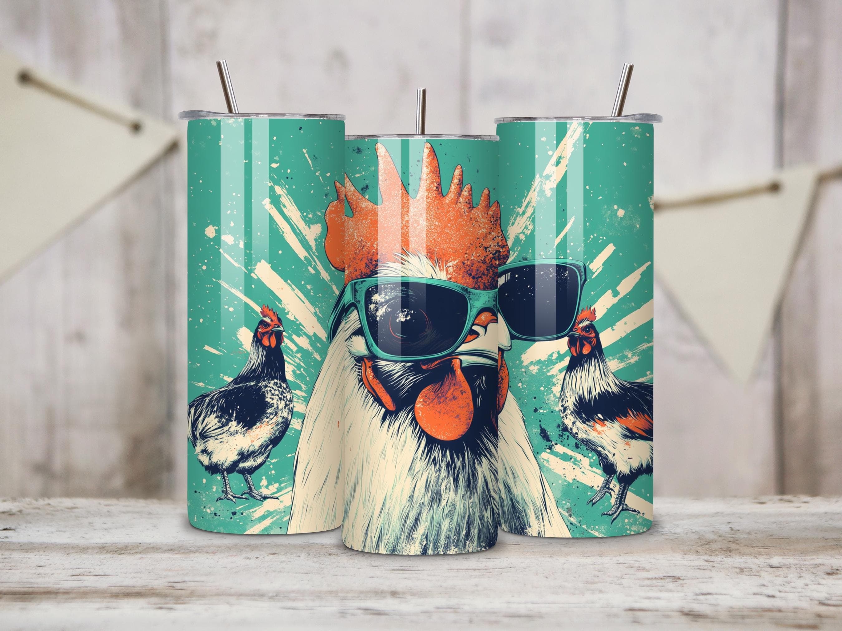 Chicken tumbler wrap, funny chicken tumbler png, farm life tumbler, country png, farm animals, Sublimation Designs, Digital download - image 3