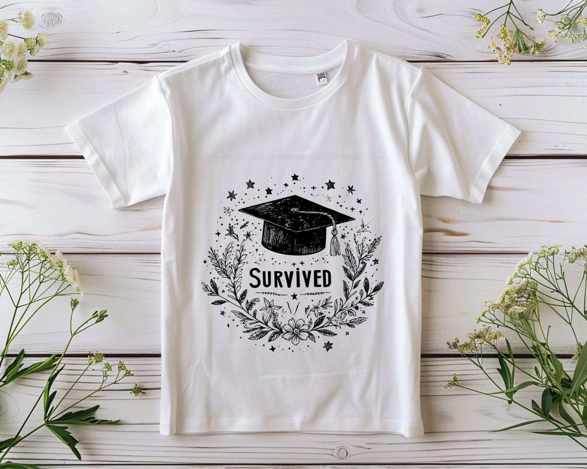 Watercolor Graduation Clipart with Motivational Quotes - Student Gifts - Graduation Cap Png - Digital Download - graduation cap -senior 2025 - image 3