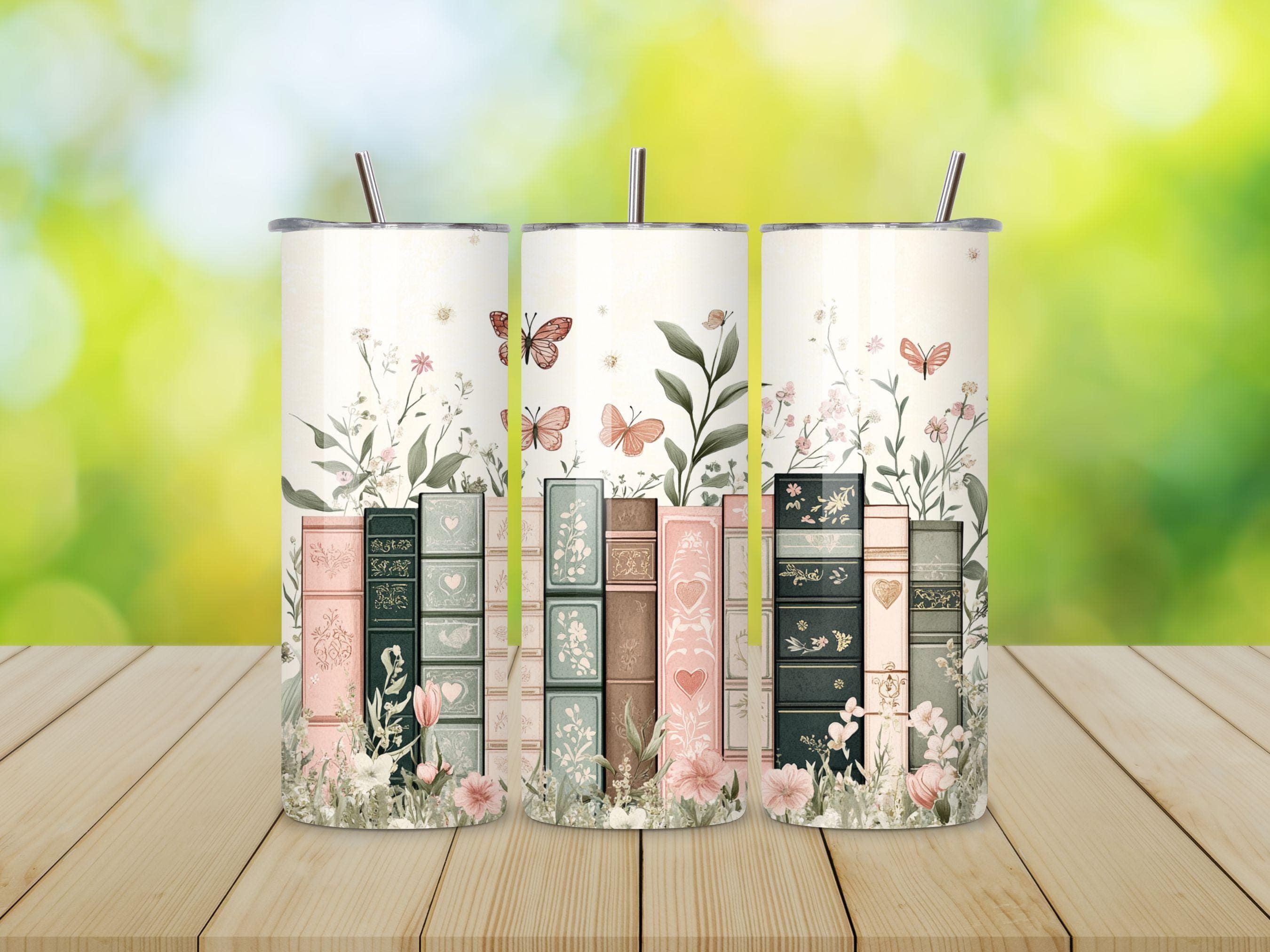Book Tumbler Wrap, Book PNG, 20oz Tumbler Wrap Sublimation Design, Librarian gifts, Tumbler Wrap PNG, Book Lover Gifts, Digital Download - image 5