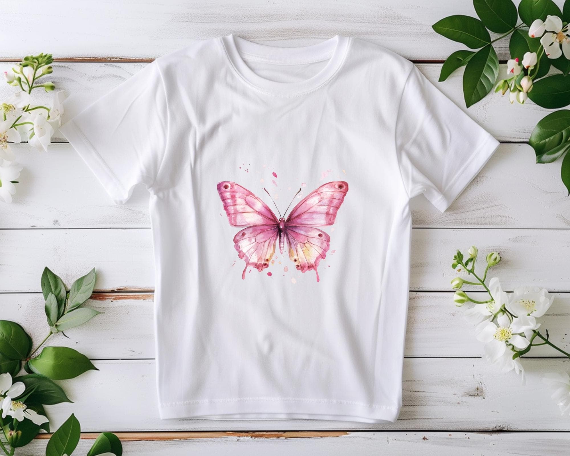 Watercolor Butterflies Clipart Bundle PNG -24 Pastel Butterflies -Fantasy Art Design -Digital Download - image 4
