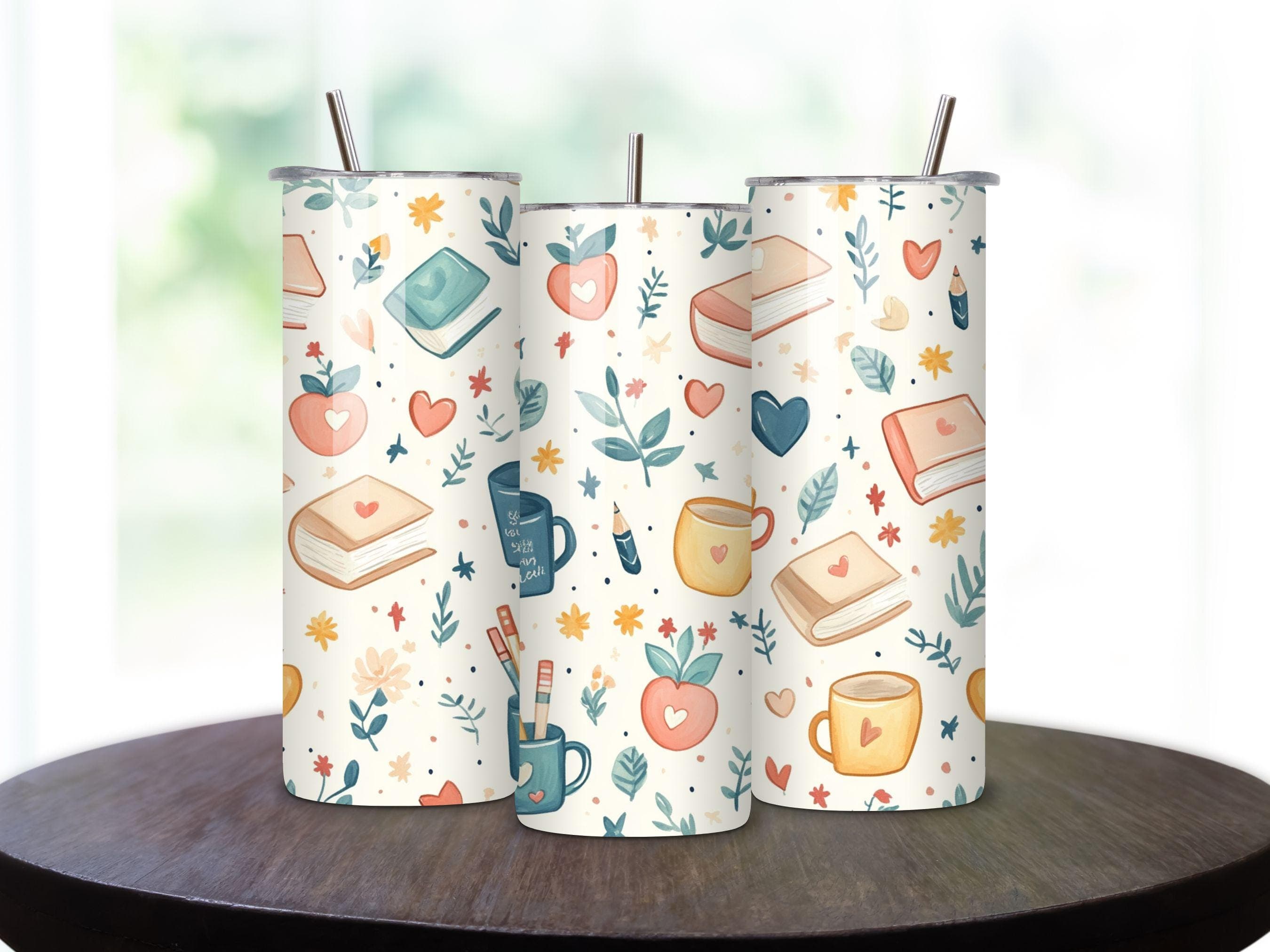 Teacher tumbler wrap - Teacher appreciation - 20oz tumbler wrap - Back to school png - Teacher tumbler- best teacher ever - Gift for teacher - image 4