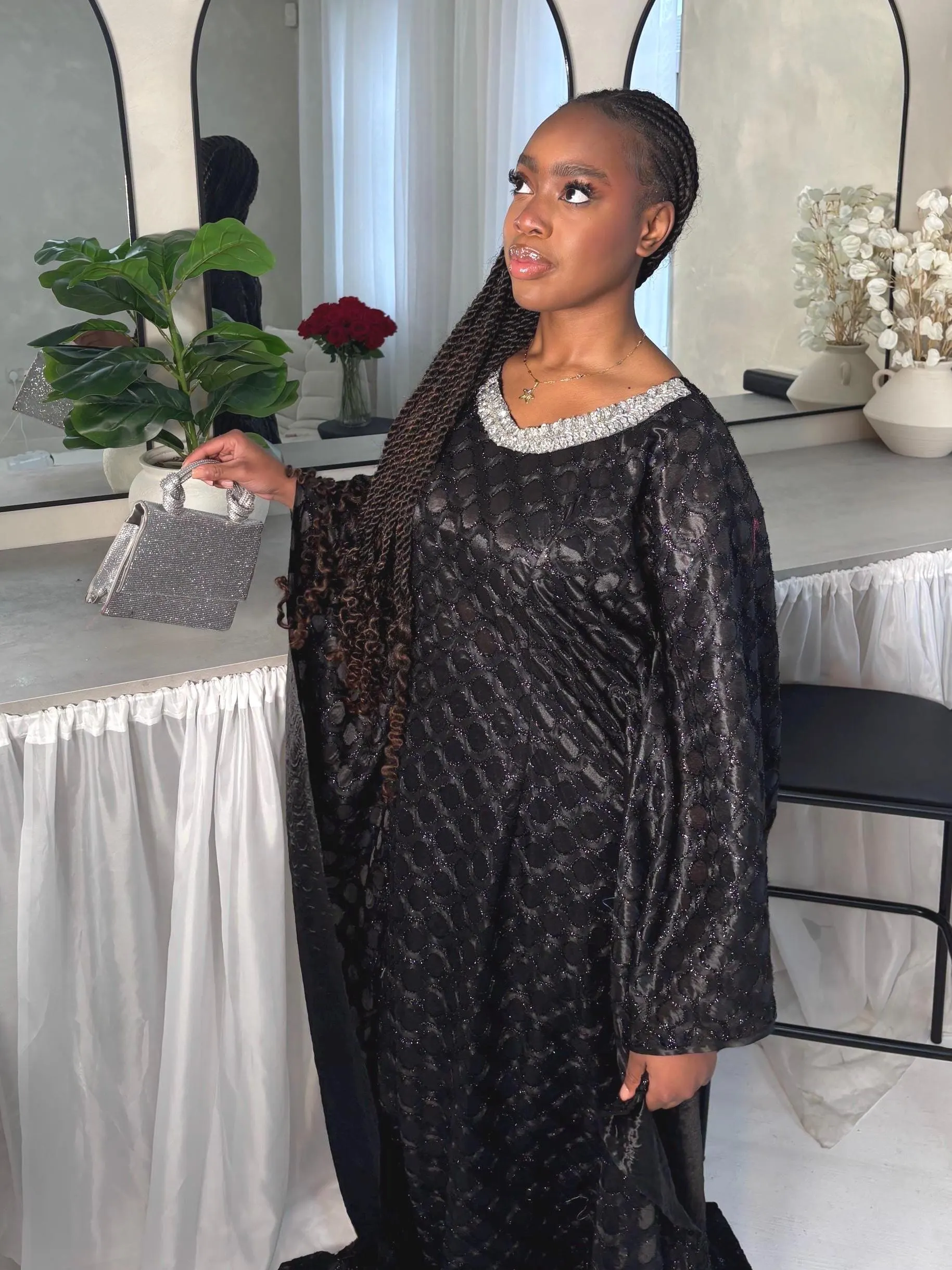 Luxury Grand Bubu Dress, African Kaftan Party Boubou, Ramadan Eid Outfit