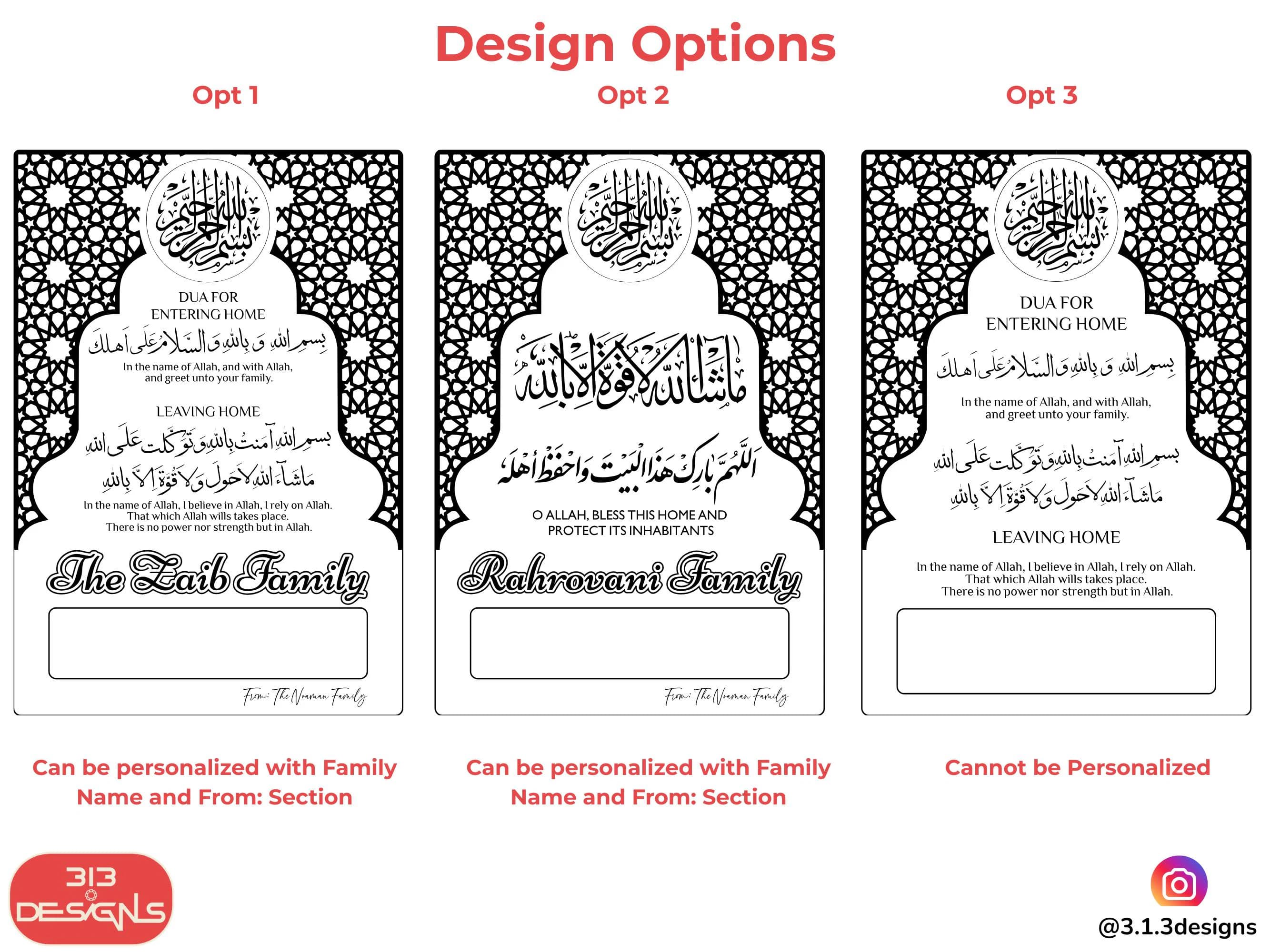 Wooden Key Holder: Arabic Dua Home Blessing Plaque, Muslim Entryway Decor - image 5