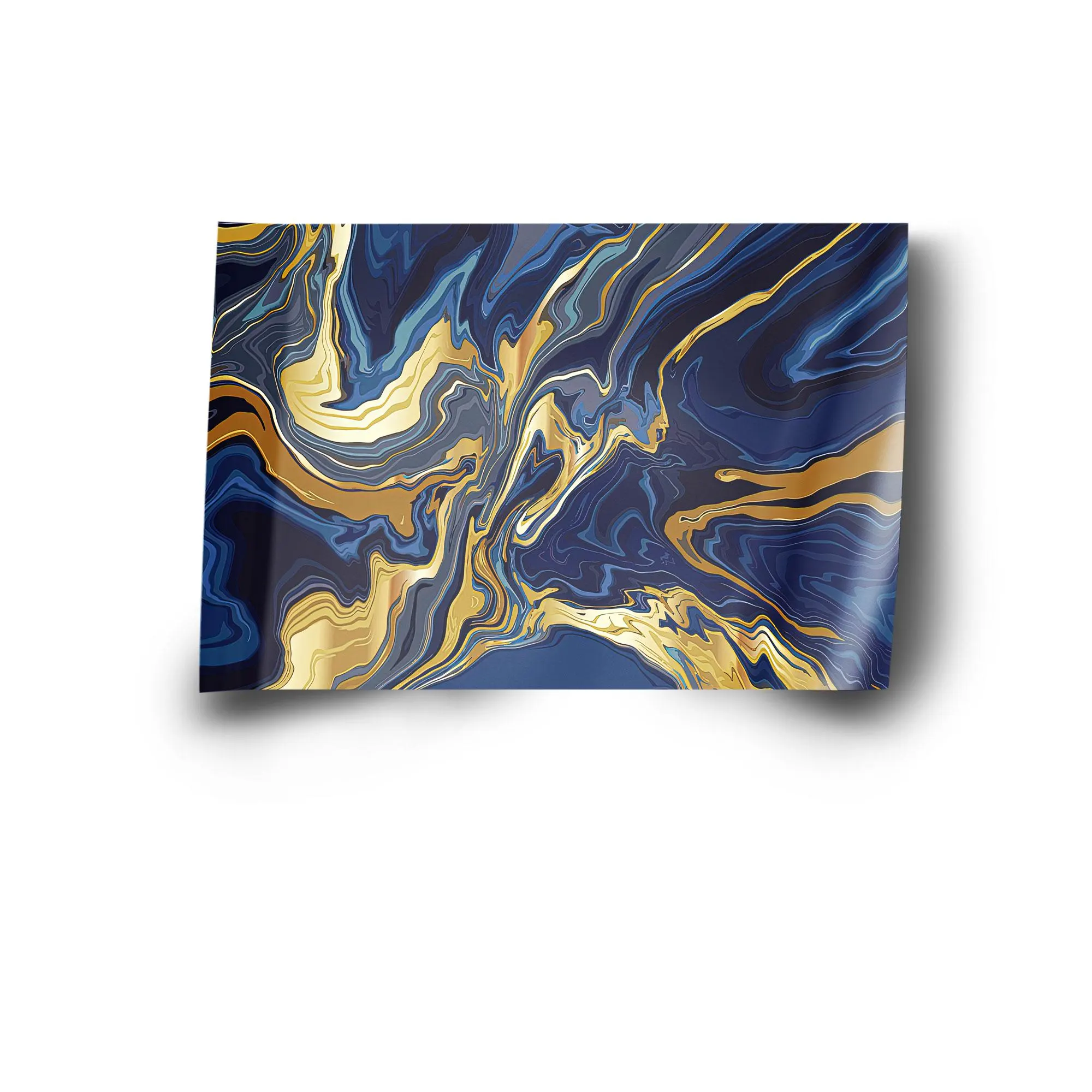 Navy Blue Canvas, Navy Blue Marble, Gold Marble Art, Shimmery Canvas, Modern Marble Decor, Abstract Marble, Marble Art Decor, Canvas Art - image 2