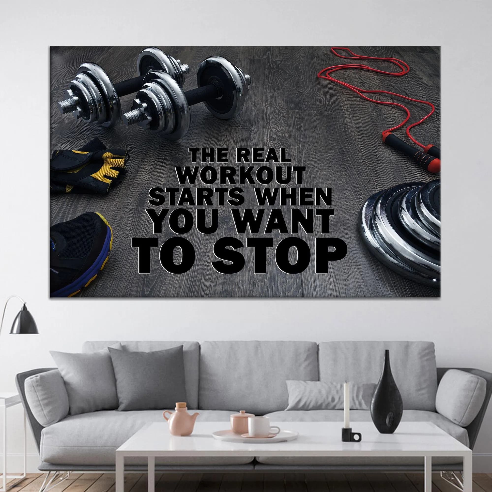Gym Wall Art, Motivational 3D Canvas, Workout Wall Decor, Sports Canvas Poster, Large Canvas, Personalized Gift, Boy Bedroom Decor Art,