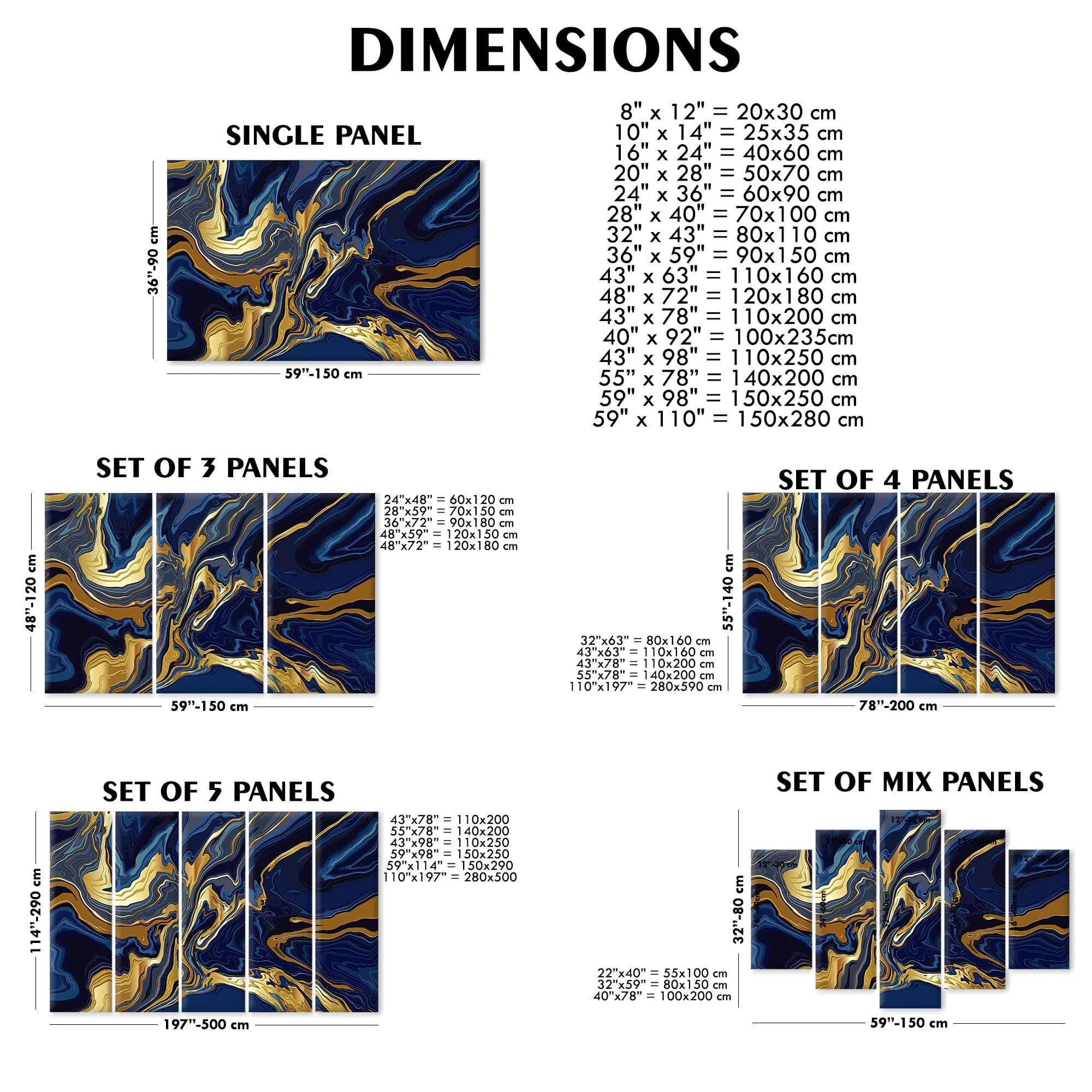 Navy Blue Canvas, Navy Blue Marble, Gold Marble Art, Shimmery Canvas, Modern Marble Decor, Abstract Marble, Marble Art Decor, Canvas Art - image 3