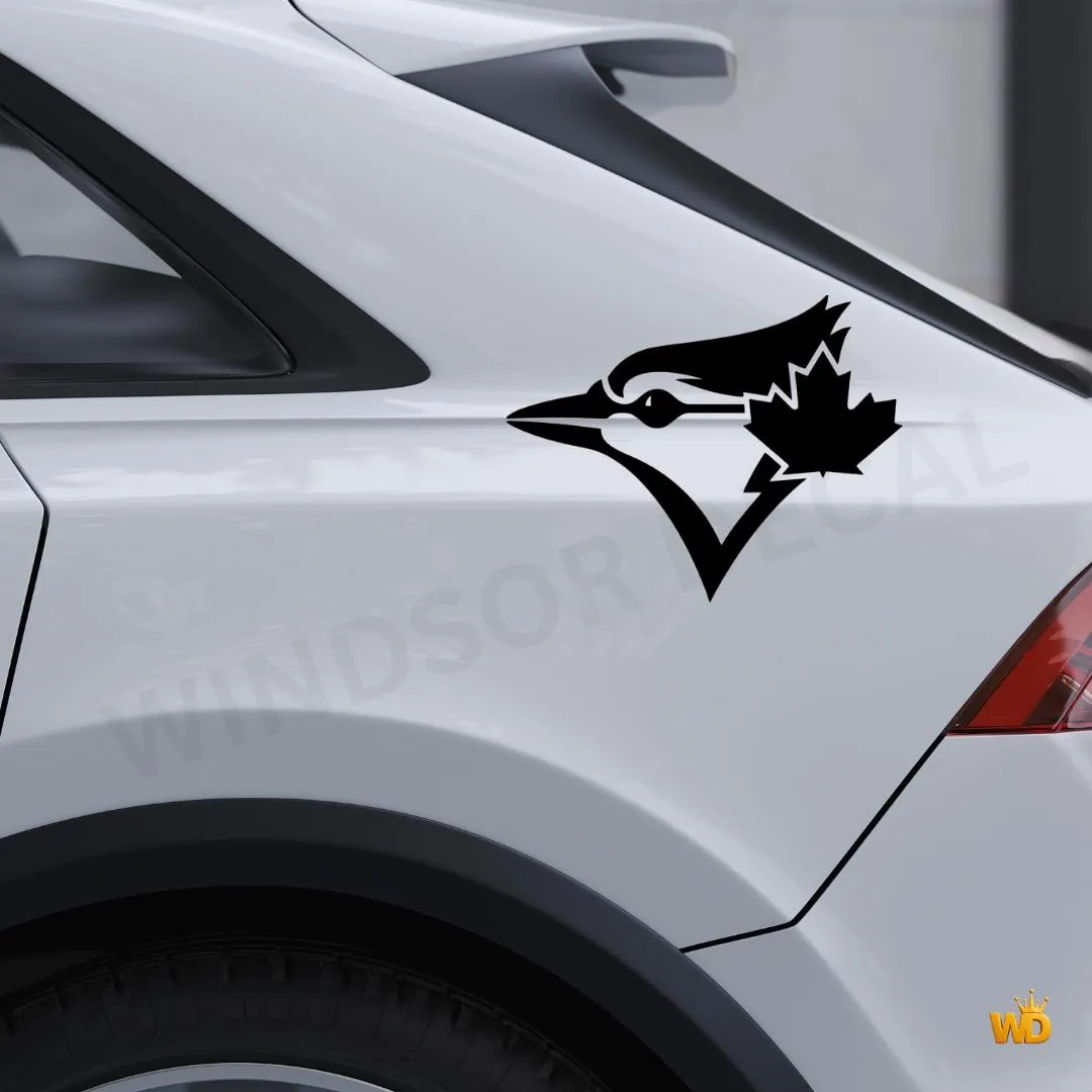 Jay Canada Vinyl Decal, Minimalist Bird Silhouette Wildlife Sticker - image 4
