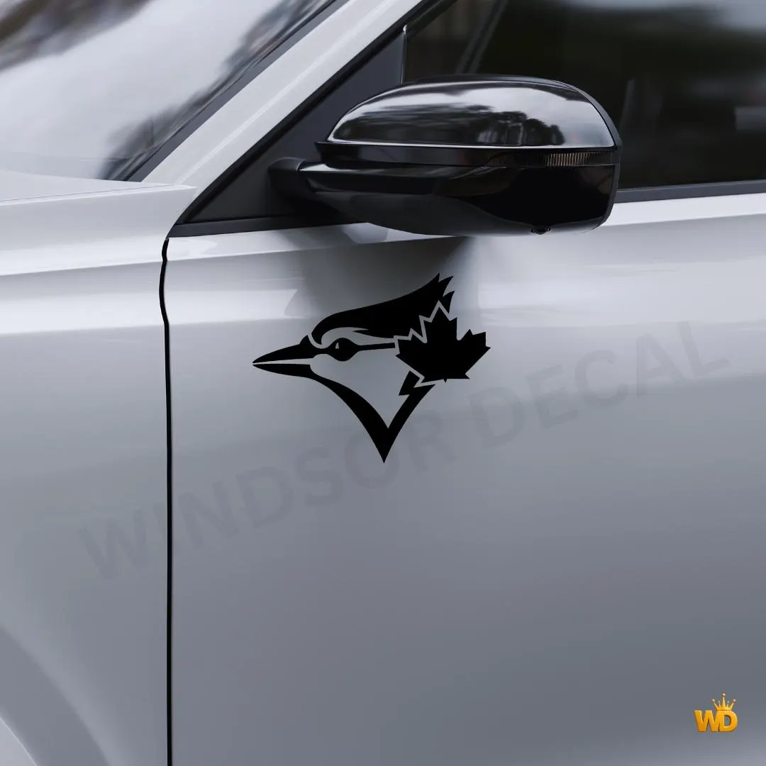 Jay Canada Vinyl Decal, Minimalist Bird Silhouette Wildlife Sticker - image 3