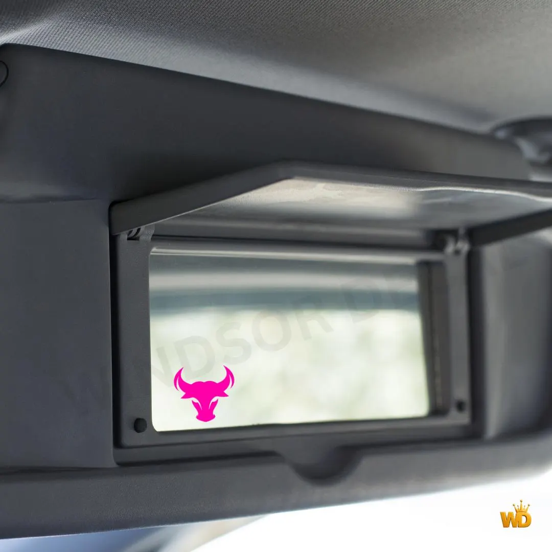 Small Cartoon Bull Vinyl Decal | Car Mirror, Laptop, Phone (1.25" Max) - image 5