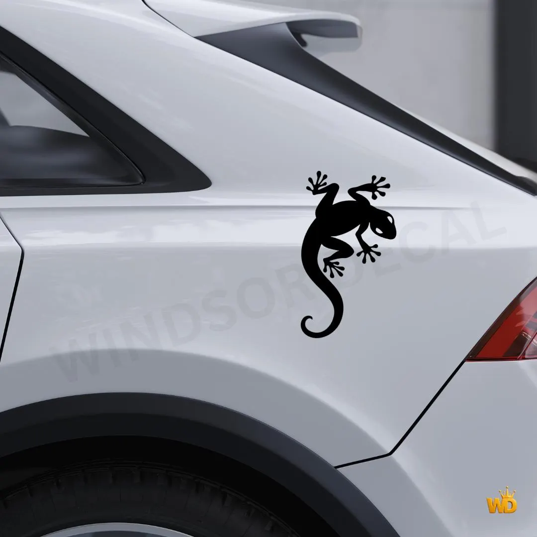 Gecko Lizard Vinyl Decal for Car Window Laptop & Tumbler | Reptile Sticker Decal - image 5
