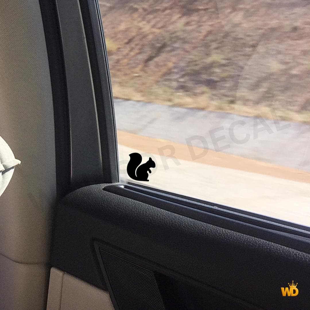 Small Squirrel Vinyl Decal, Woodland Animal Art Sticker (1.25") - image 4