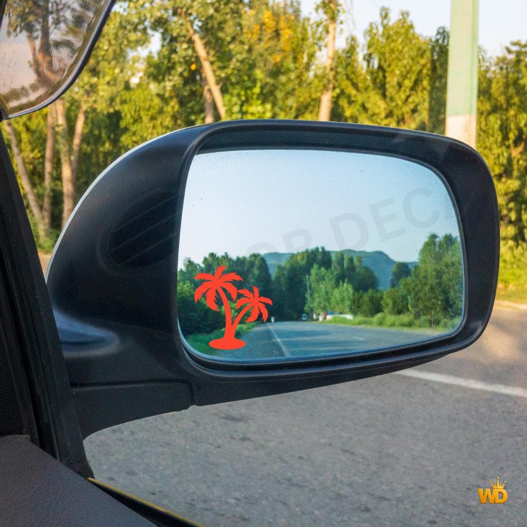 Small Palm Tree Decal, Tropical Vinyl Sticker, Car Mirror Laptop Phone Art - image 4