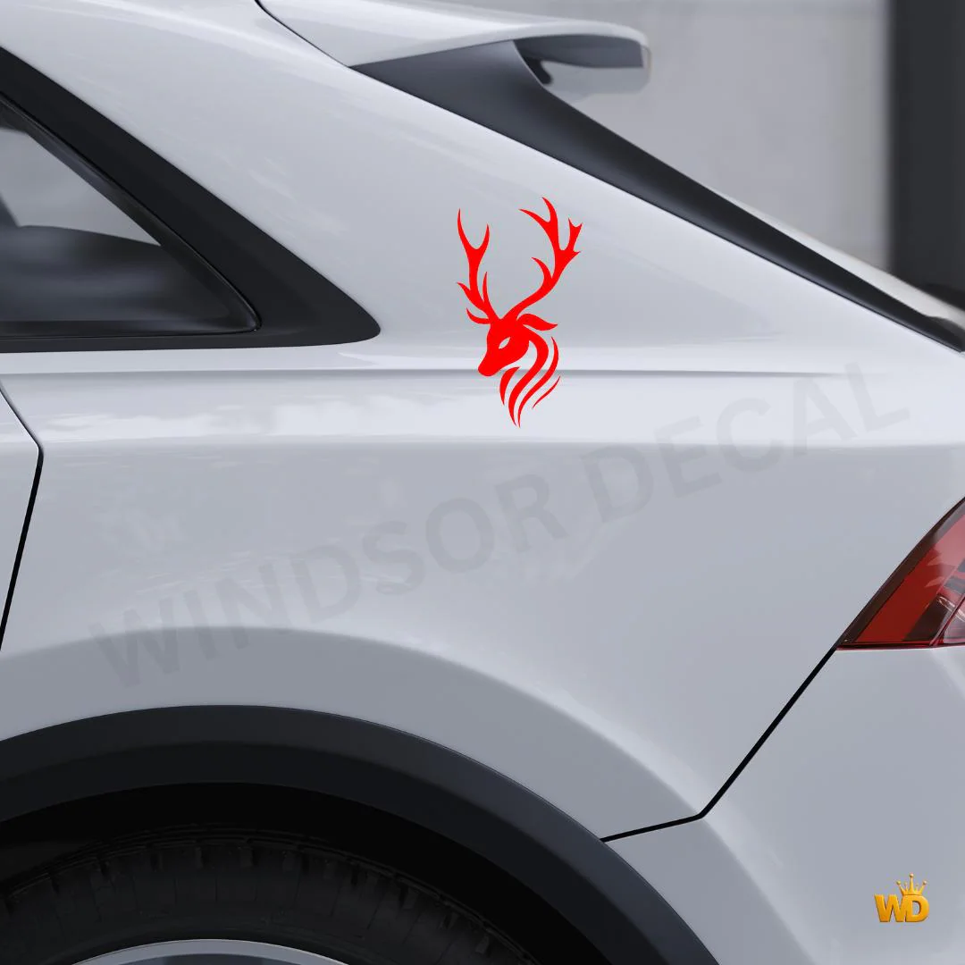 Wildlife Deer Vinyl Decal, Forest Animal Car Sticker, Rustic Nature Art - image 4