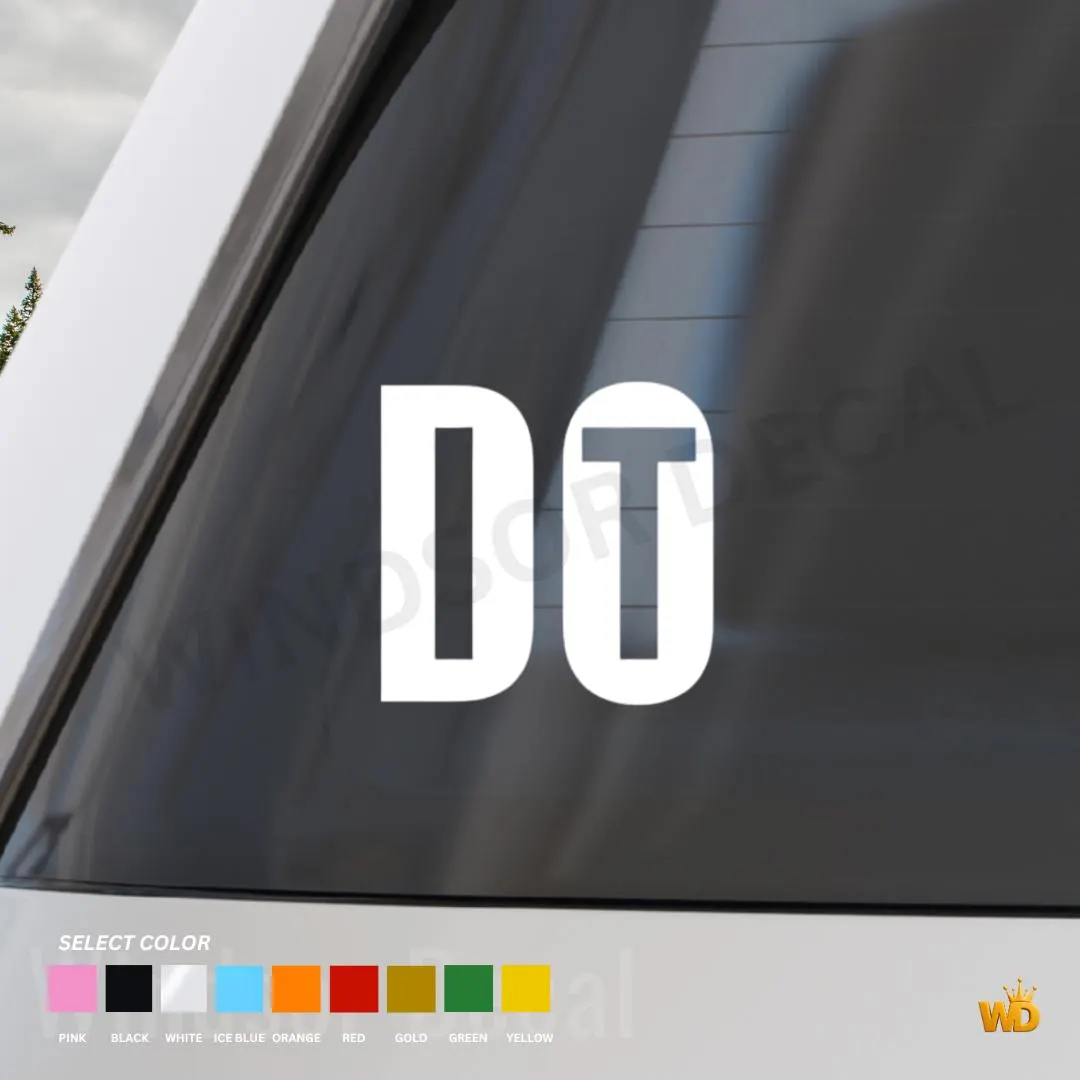 Do It – Vinyl Sticker, Motivational Quote Decal, Bold Car Laptop Window Graphic