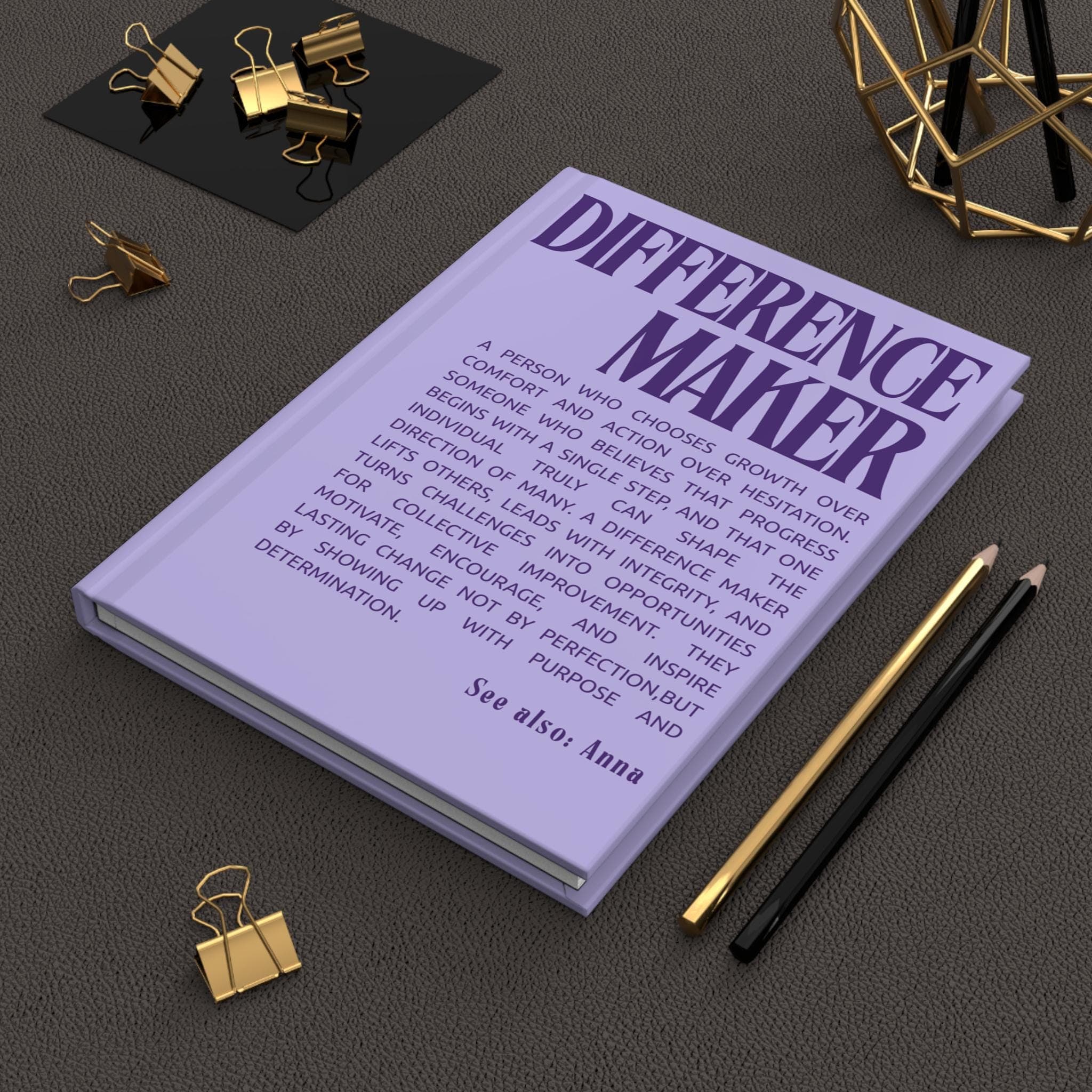 Custom Difference Maker Journal Gift -Mentor-Teacher-Friend-Colleague-Mom-Women-Boss-Coworker-Adviser-Coach-Gratitude -Thank You Keepsake - image 2