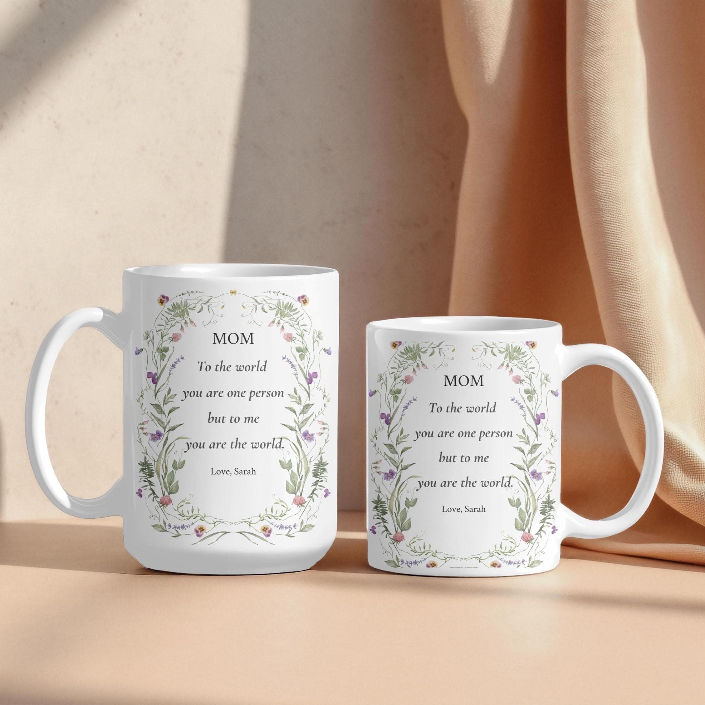 Personalized  Mom Quote Ceramic Mug | Custom Mum Sayings 11oz 15oz-Mothers Gifts- Present For Mama Gift From Daughter Son To Mom-Mamma Tea - image 5
