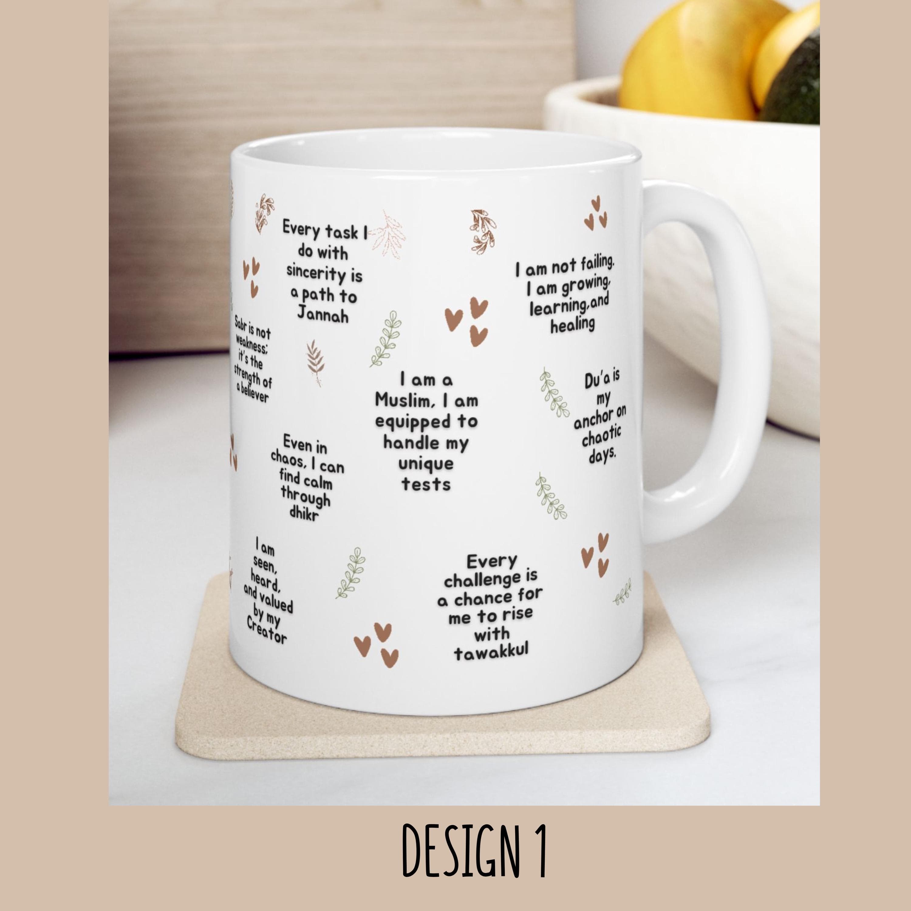 Islamic Affirmation Quote Mug -Ramadan Eid Gift For Friends -Women-Coworker-Mom-Motivational - Present For Muslim Hijabi Girl - image 5