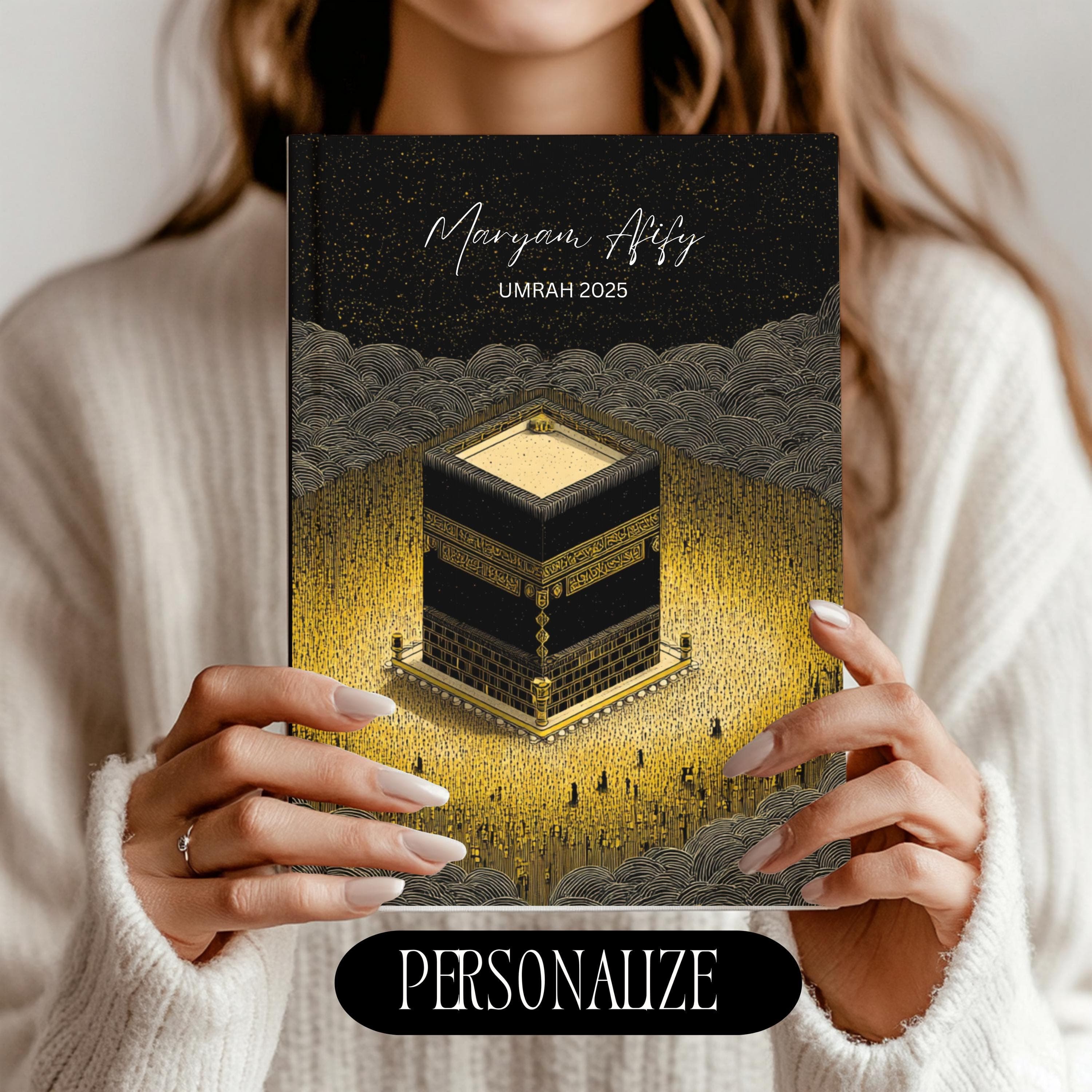 Personalized Umrah Hajj Journal: Islamic Custom Memory Book-Umrah Hajj Mubarak Notebook