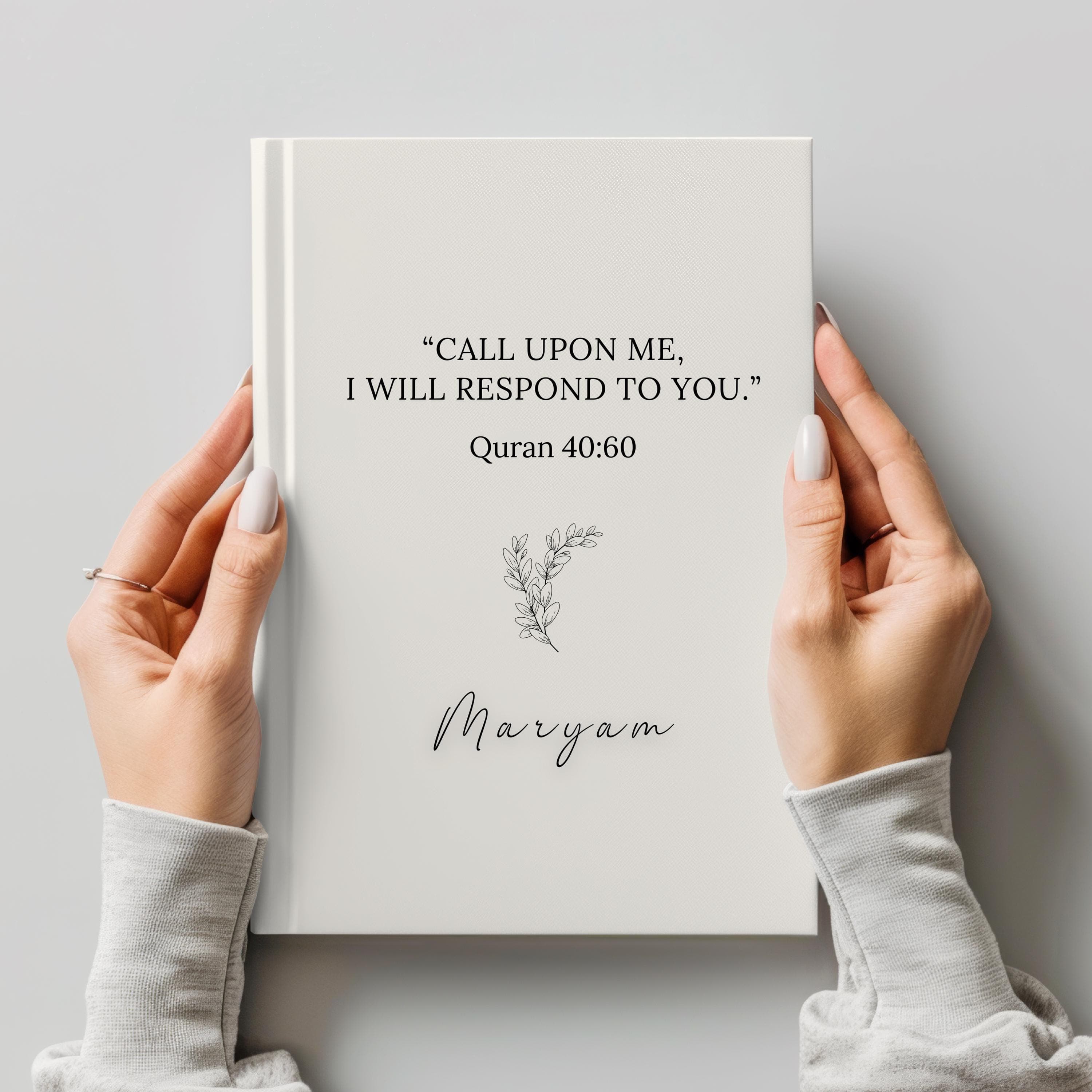 Personalized Muslim Journal,Islamic Prayer,Quran Study, Ramadan Eid Gift,Custom Name Journal, Islamic Gift,Muslimah Planner,Umrah Gift,Hijab