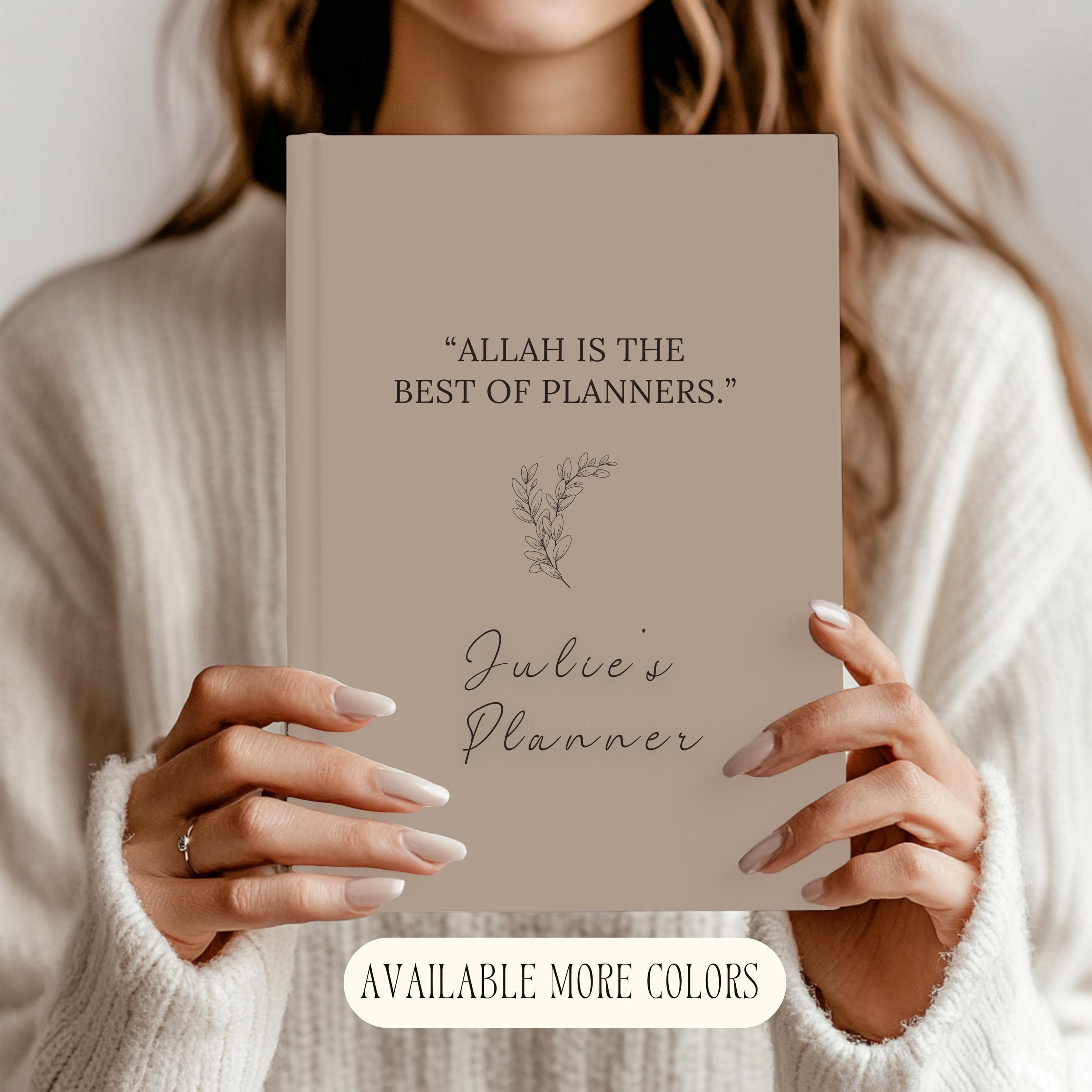 Personalized Muslim Journal,Islamic Prayer,Quran Study, Ramadan Eid Gift,Custom Name Journal, Islamic Gift,Muslimah Planner,Umrah Gift,Hijab - image 3