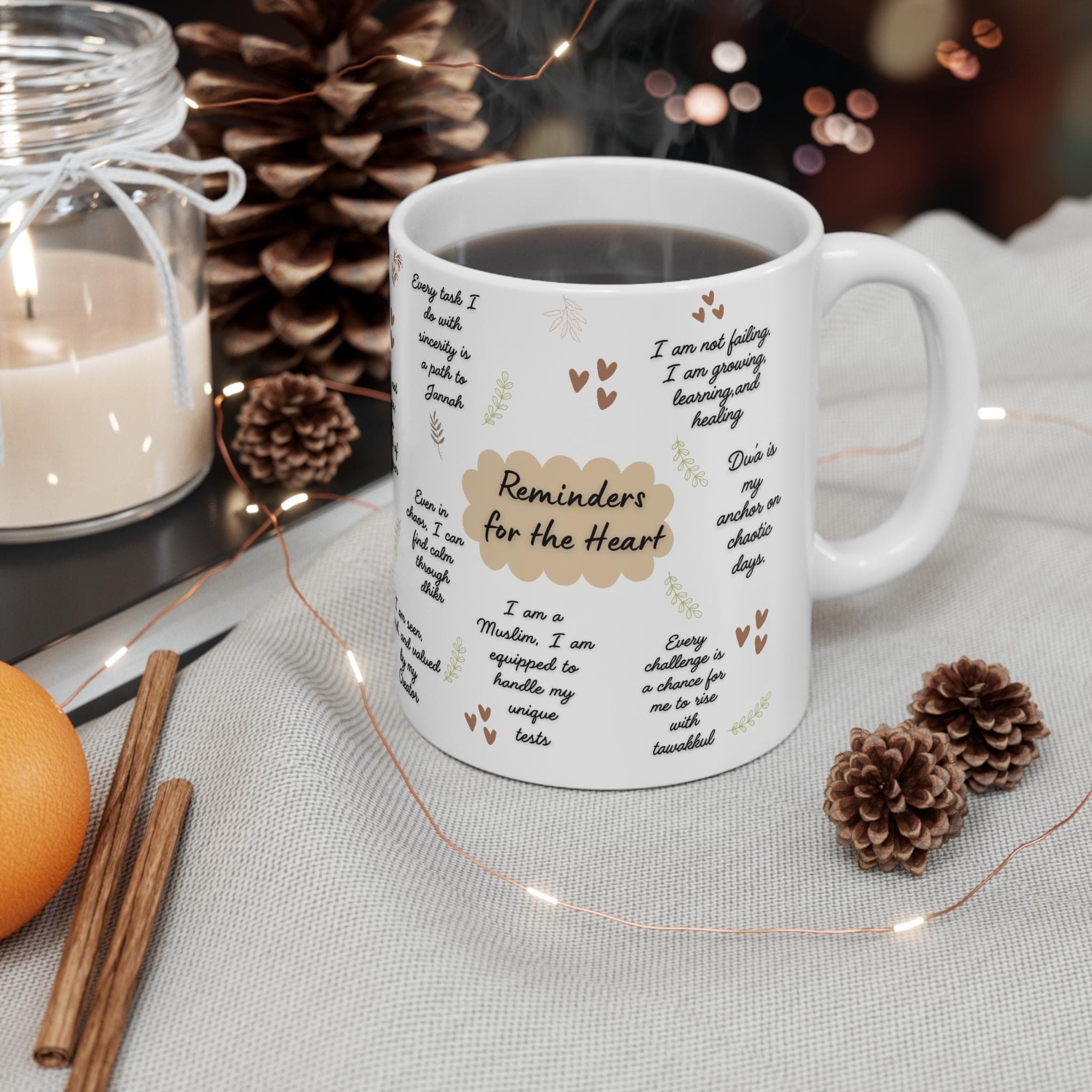 Islamic Reminder Quote Mug -Ceramic Coffee Cup 11oz or 15oz -Ramadan Eid Gift-Inspirational Reminders for Muslim-Muslim Girl Women Present - image 2