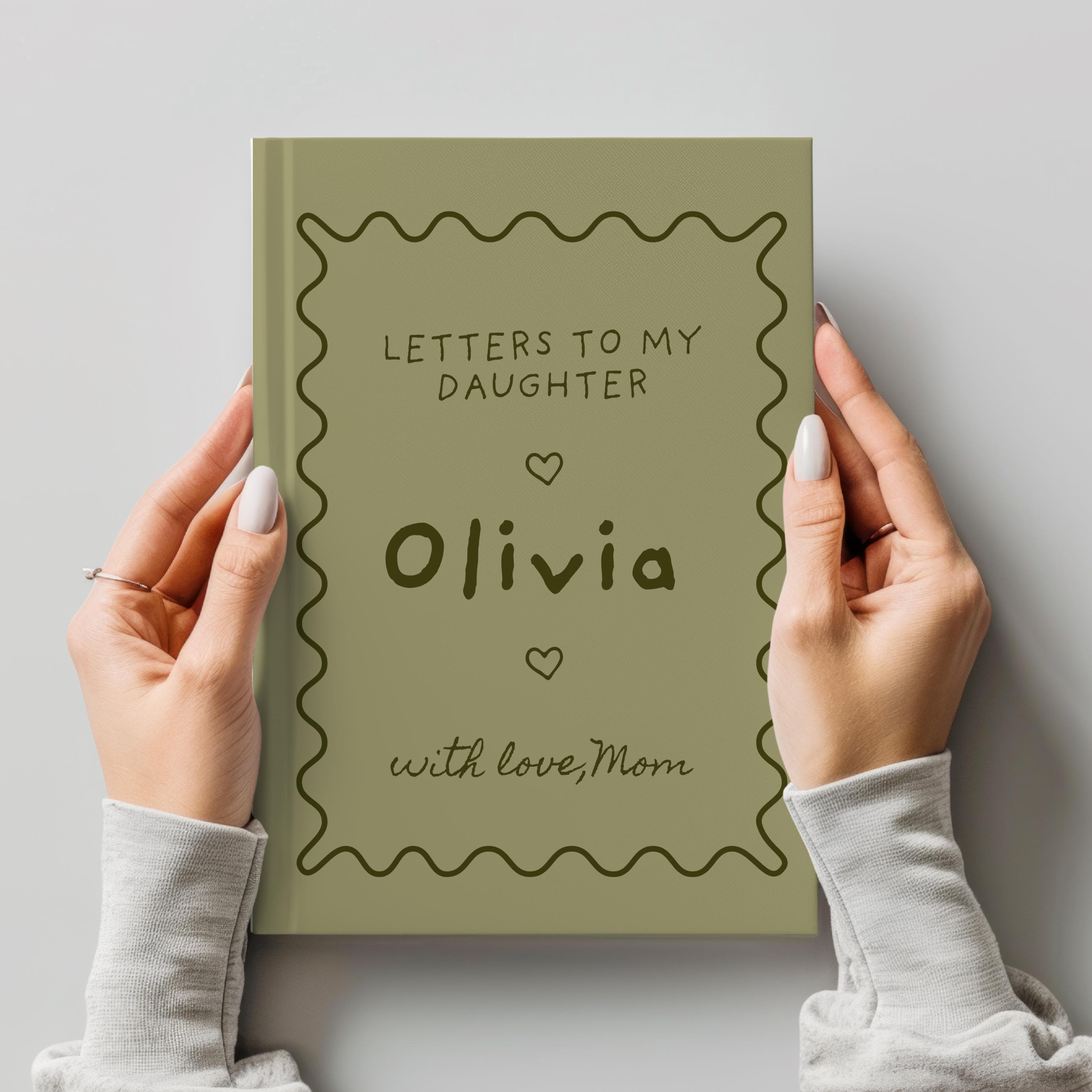 Personalized Letters To My Daughter Journal - Keepsake Gift-New Mom Present-Pregnancy Notebook - image 5