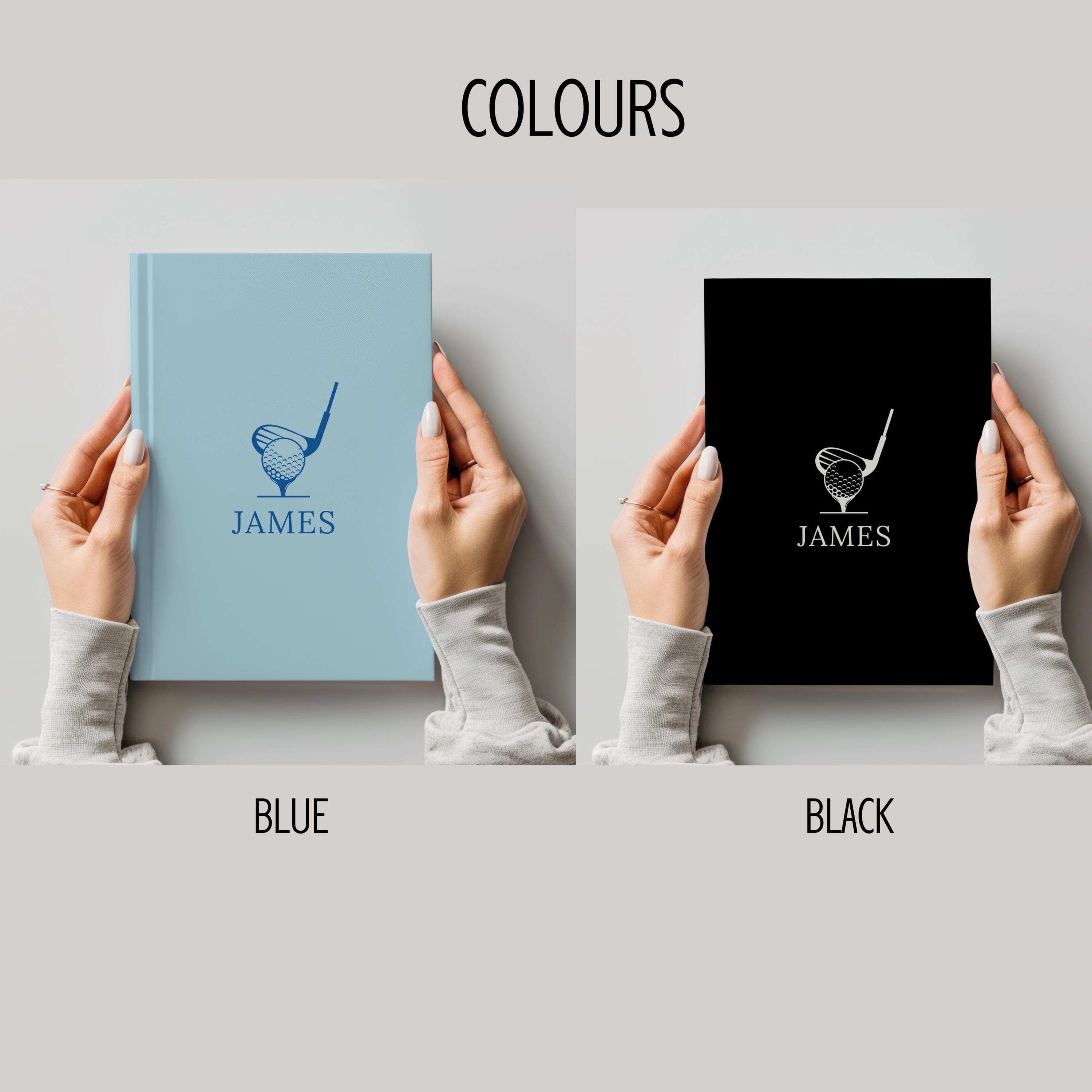 Personalized Golf-Themed Hardcover Journal-Custom Name Golf Gifts For Men-Him-Her-Friends-Coach-Women-Groom-Boss-Golf Club-Golf-Mom&Dad-Old - image 4