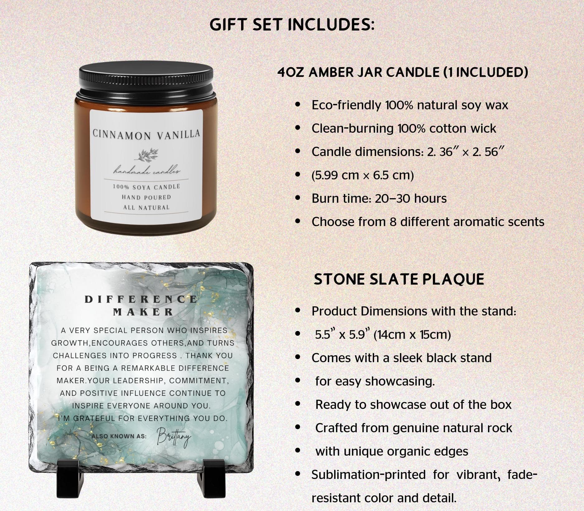 Custom Difference Maker Gift Set For Coach-Mentor-Teacher-Friend-Colleague-Mom-Women-Boss-Adviser-Coworker-Appreciation Gift Box For Men - image 5