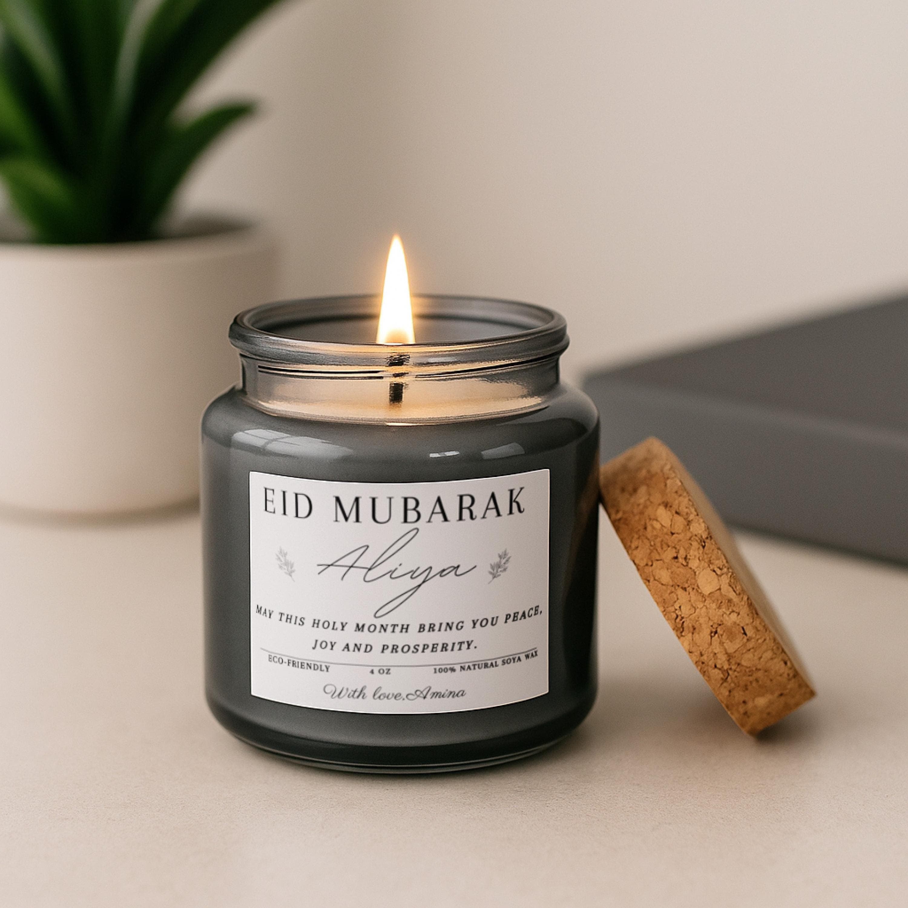 Personalized Ramadan Candle-Eid Mubarak Gifts-Custom Name Ramadan Presents-Eid Gifts For Women-Her-Him-Home-Family- Teenager Girl-Colleague - image 5