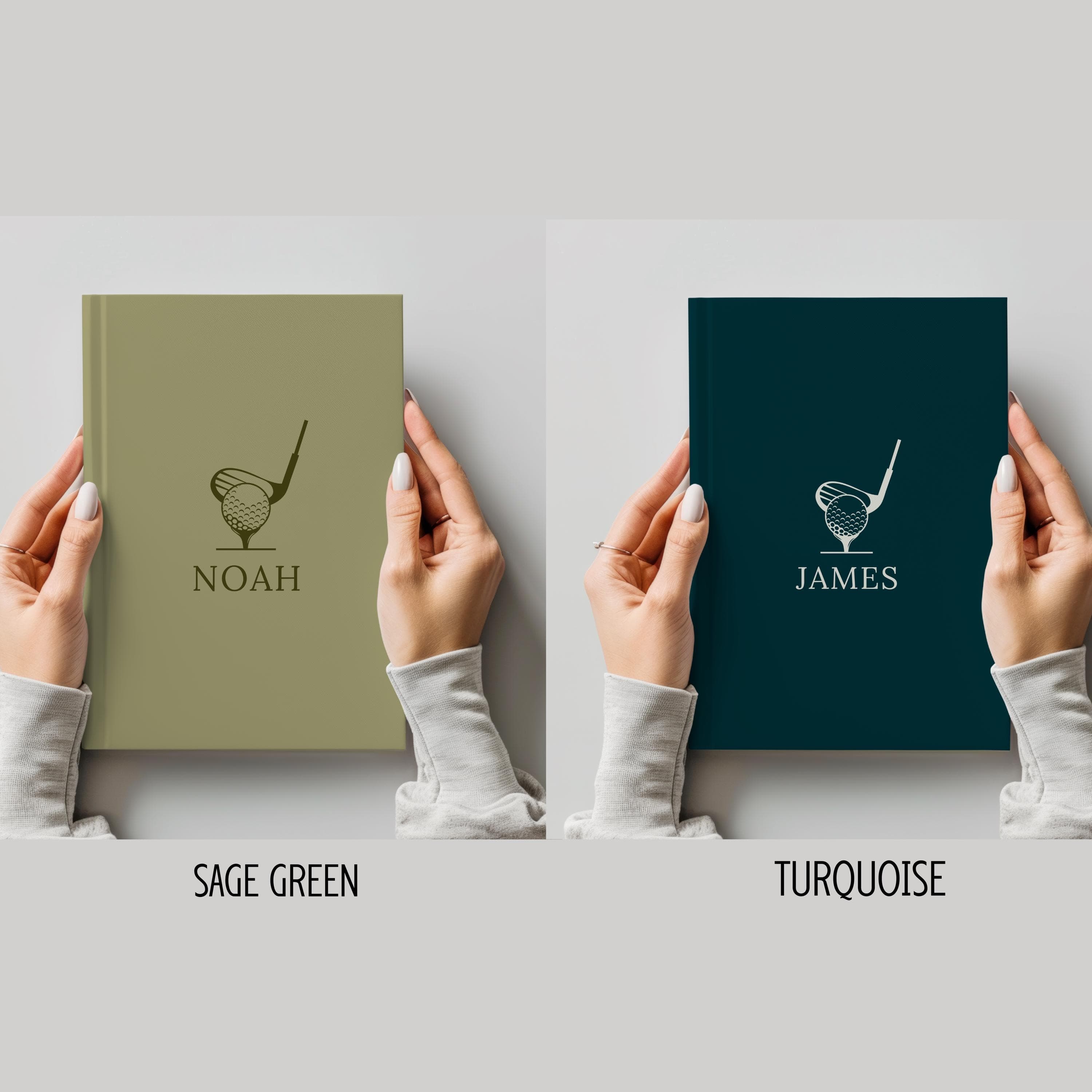 Personalized Golf-Themed Hardcover Journal-Custom Name Golf Gifts For Men-Him-Her-Friends-Coach-Women-Groom-Boss-Golf Club-Golf-Mom&Dad-Old - image 5