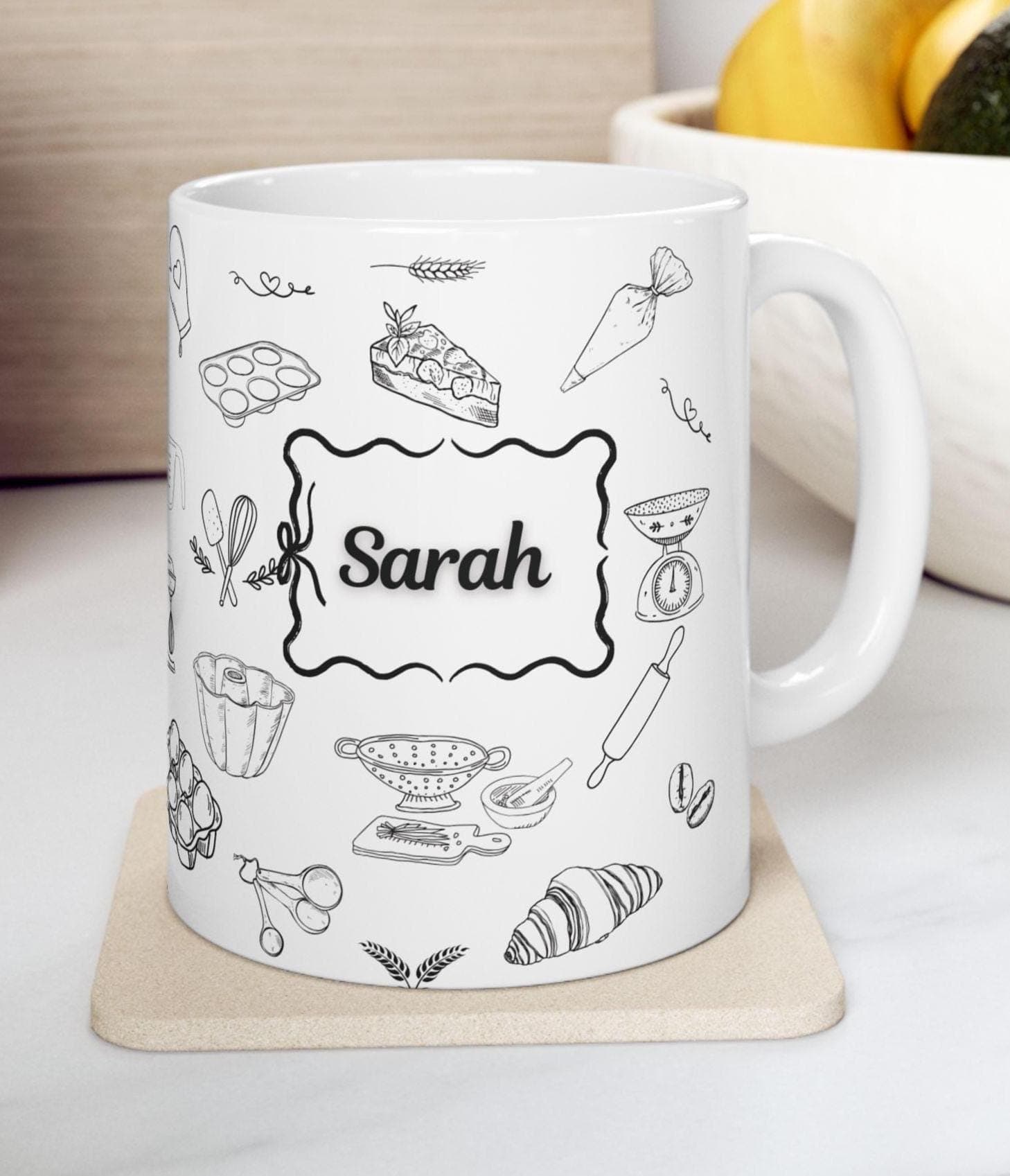 Personalized Baker Mug, Baking Lover Gift