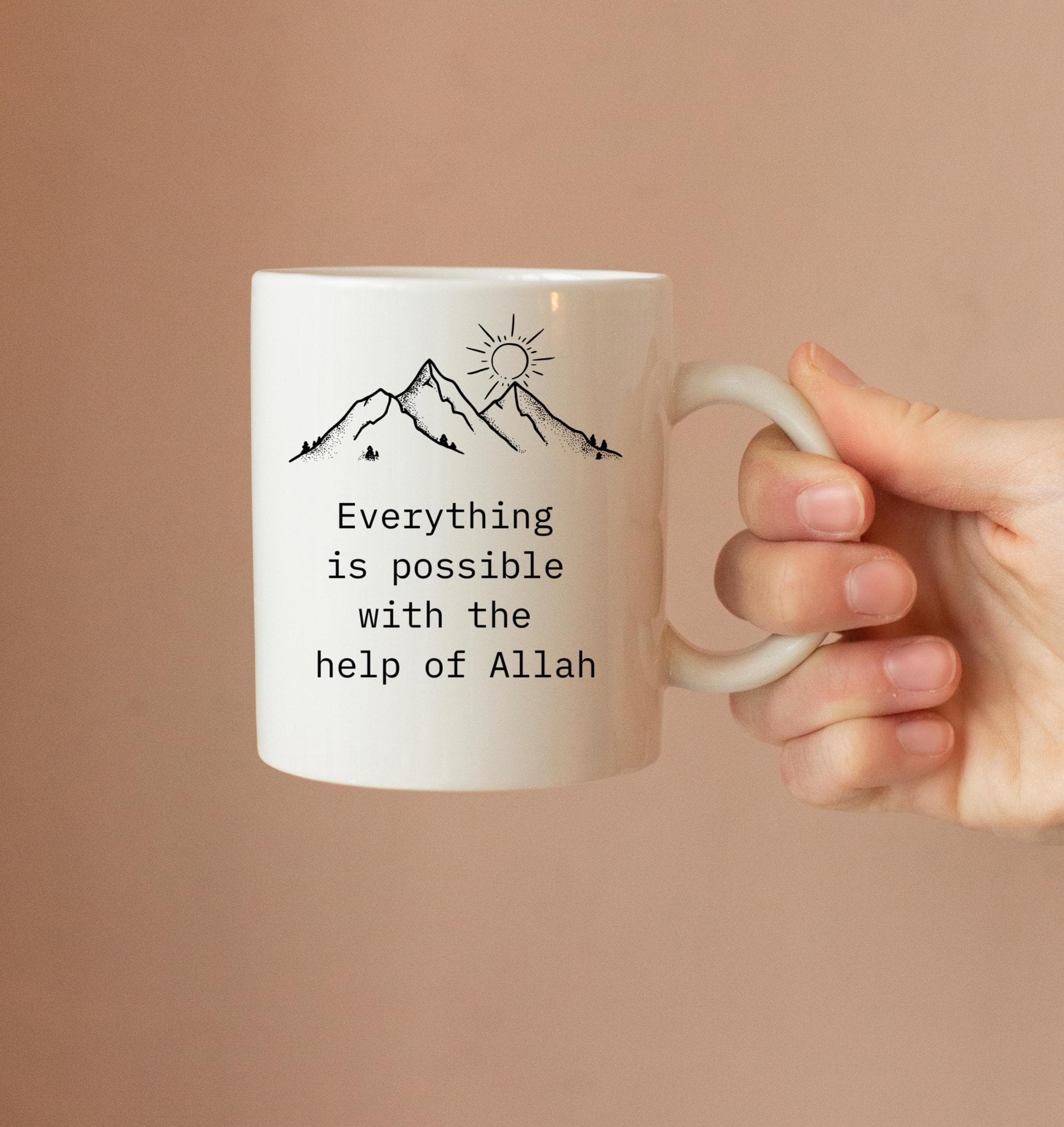 Islamic Reminder Quote Mug- Gifts for Muslim Women Men Friends Mom Coworker -Islamic Mental Health Support-Ramadan Eid Gifts-Motivational