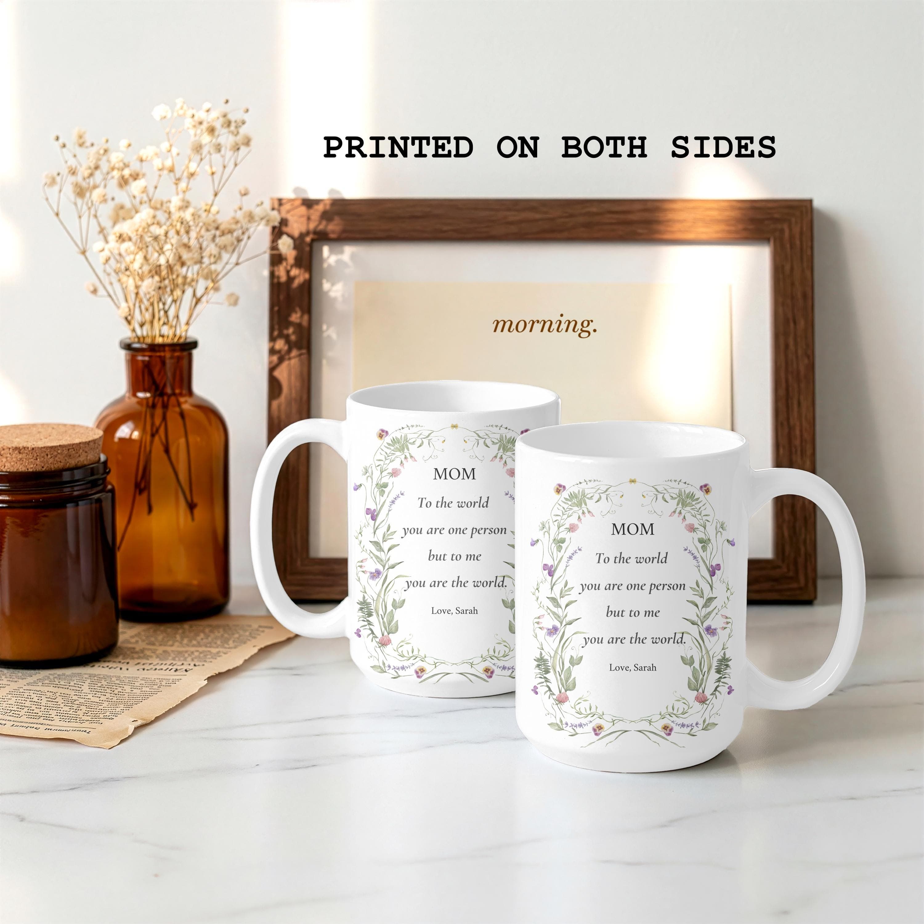 Personalized  Mom Quote Ceramic Mug | Custom Mum Sayings 11oz 15oz-Mothers Gifts- Present For Mama Gift From Daughter Son To Mom-Mamma Tea - image 3