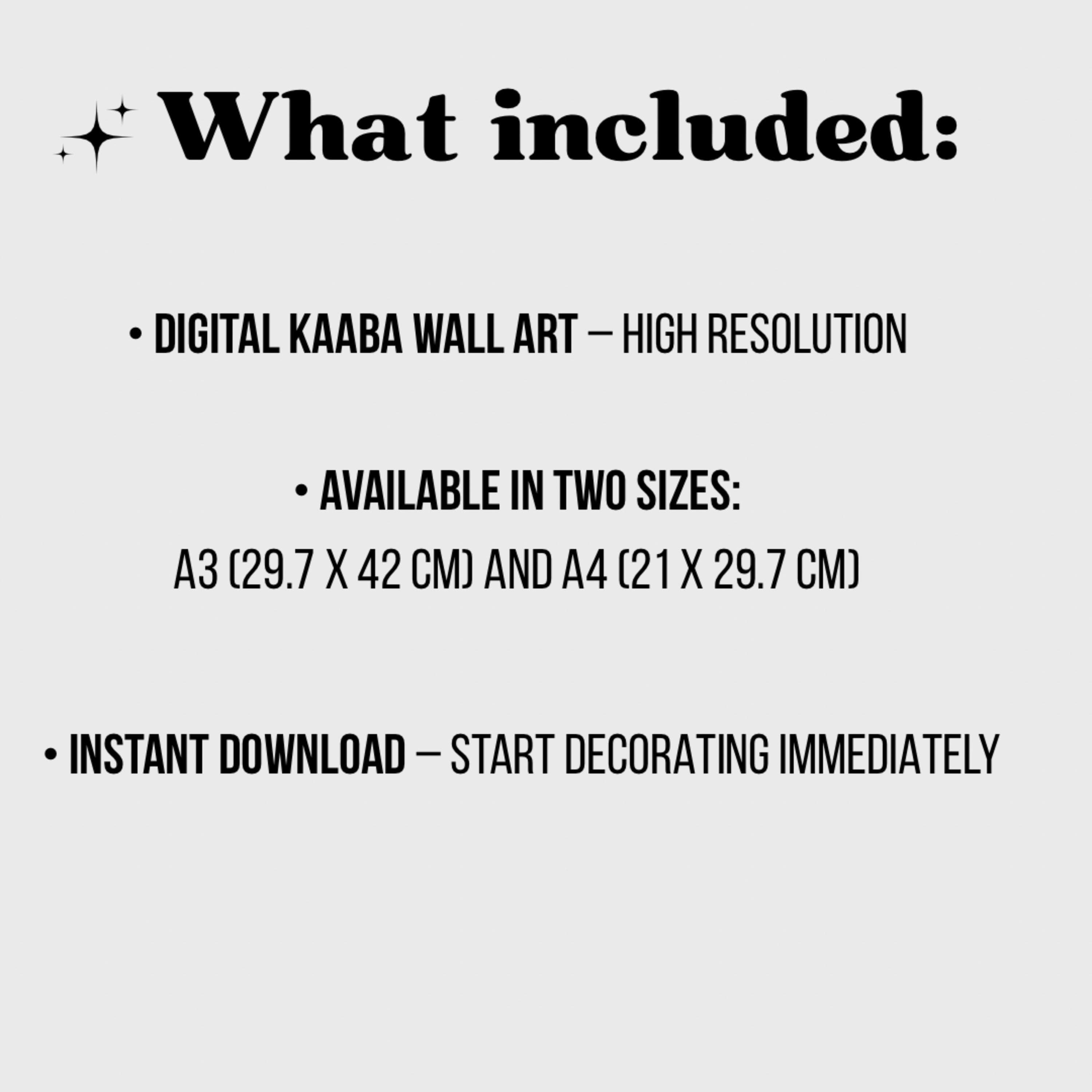 Kaaba Oil Painting Printable, Mecca Wall Art, Islamic Home Decor, Instant Download PDF - image 2