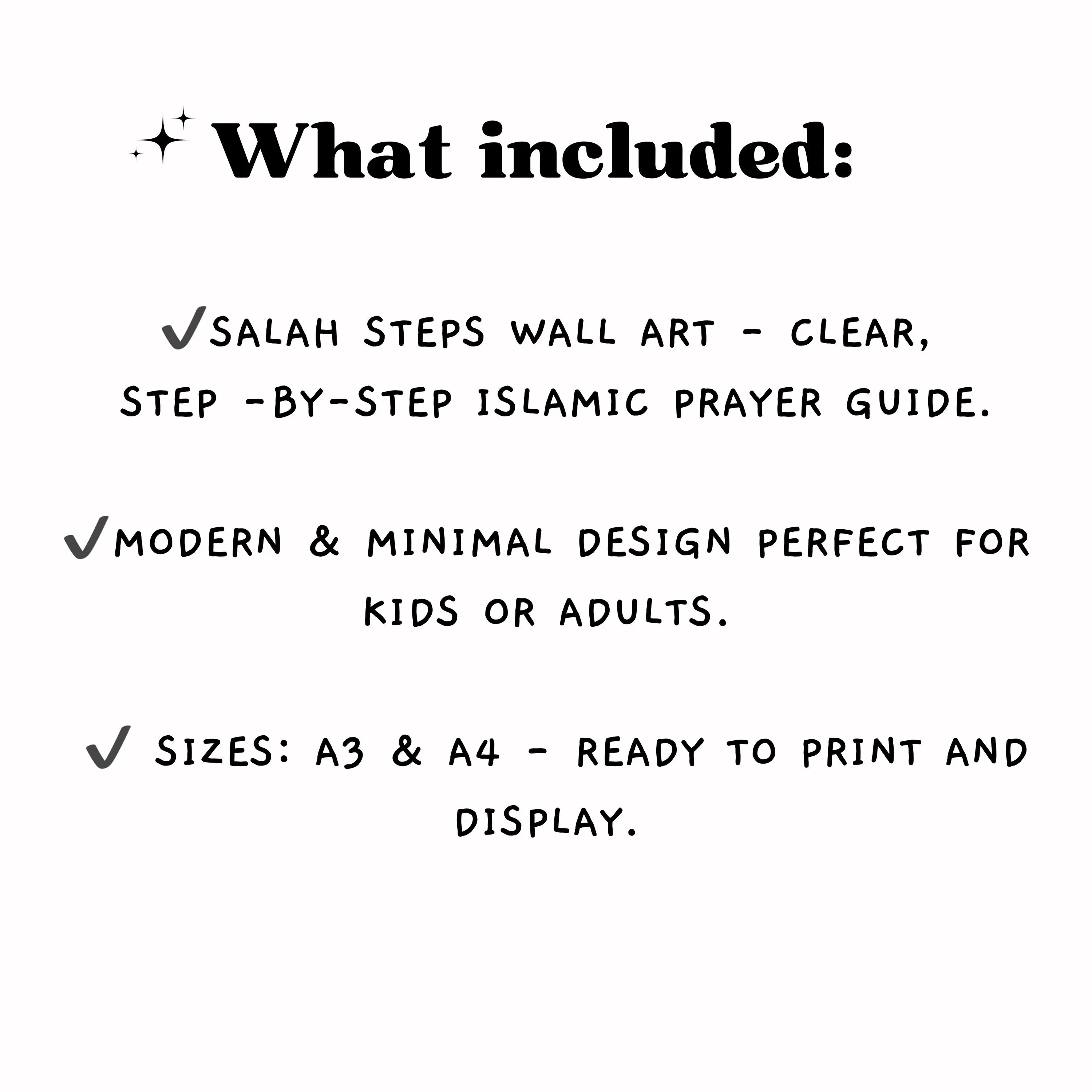 Salah Guide Poster, Muslim Prayer Steps, Kids Room Art, Islamic Home Decor, Instant Dowload PDF - image 2