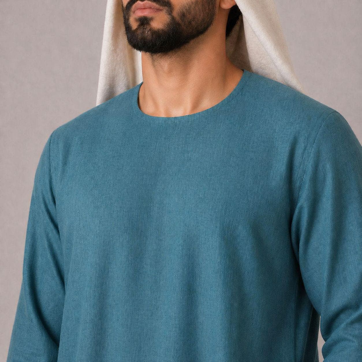 Belgian Linen Men's Kaftan - Loose Fit Kaftans - Minimal Kurta - Casual Eastern Thobes - 30 Colors - image 4