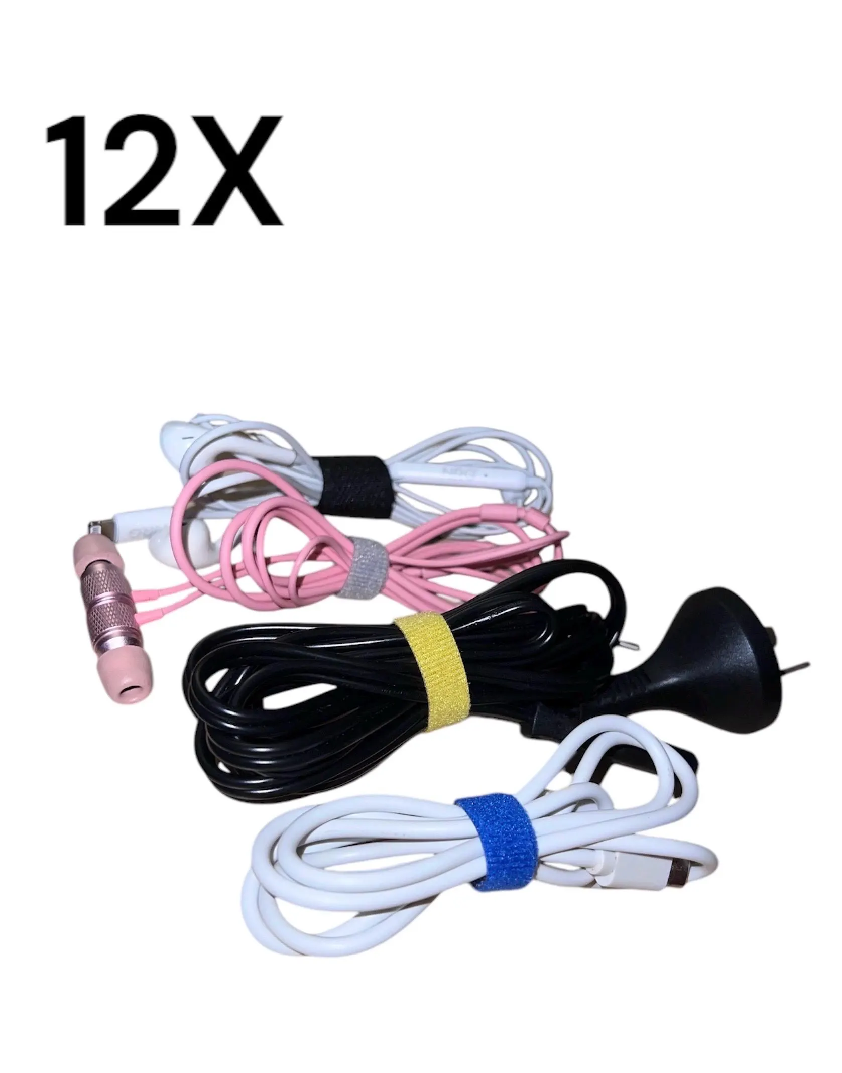 Knotless Earbuds Cable Winder - 12-Pack Portable Tangle-Free Earbud Organizers - image 4