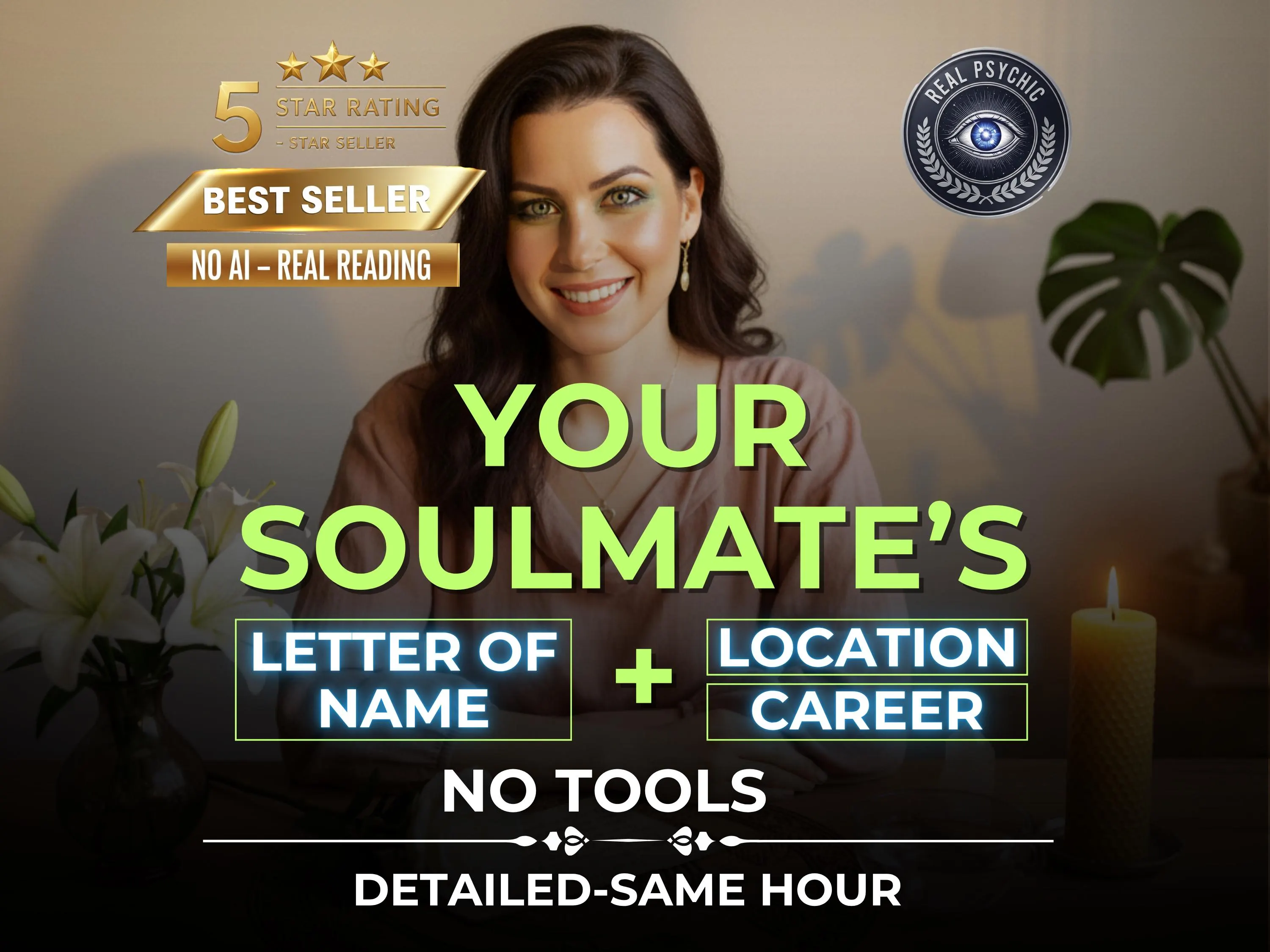 Soulmate Name Reading Psychic Love Prediction, Relationship Insight, Hidden Feelings, Same Hour Tarot