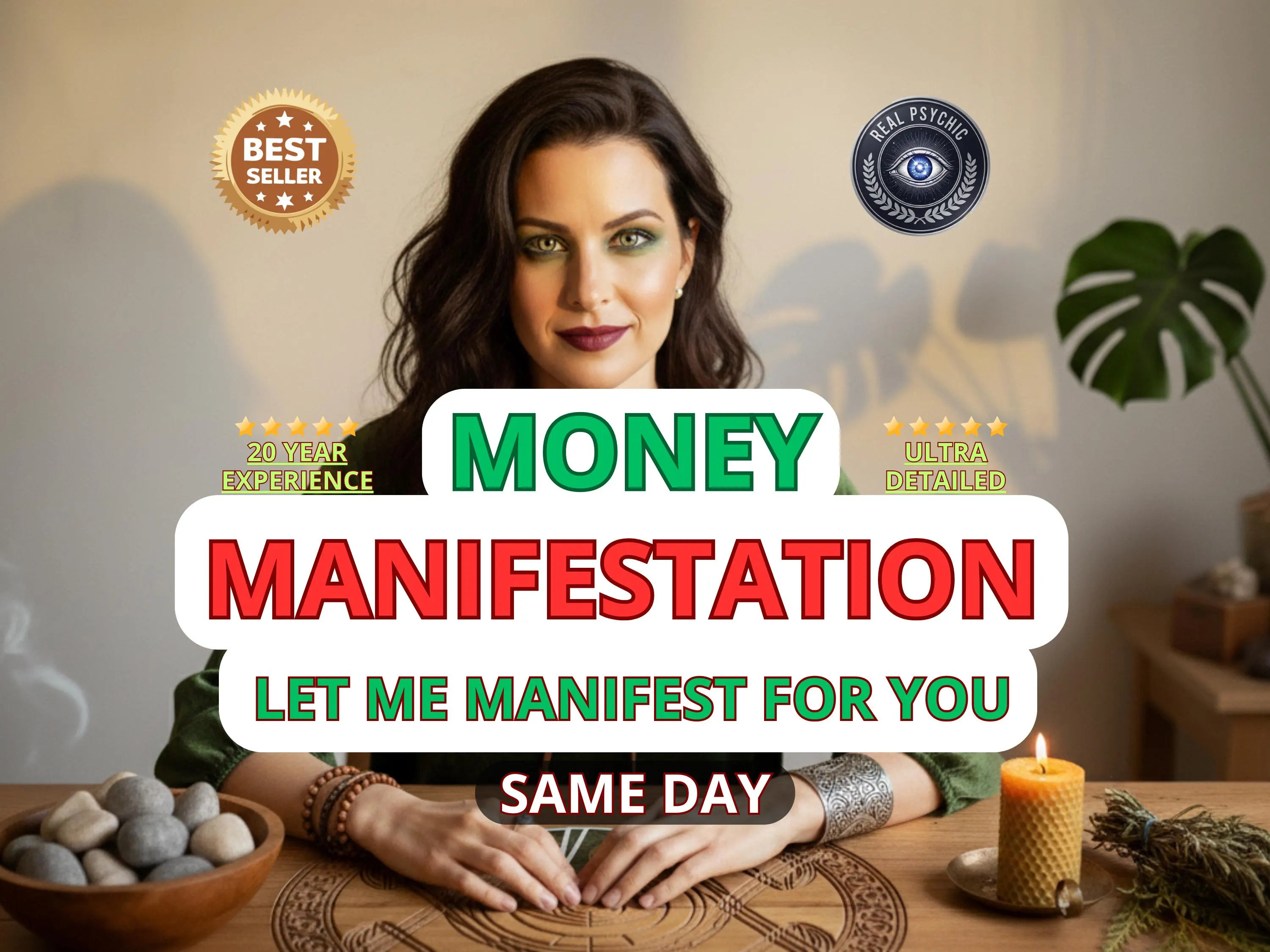 Manifest For Money, Same Day Wealth Attraction, Personalized Abundance Ritual, Remove Blockage