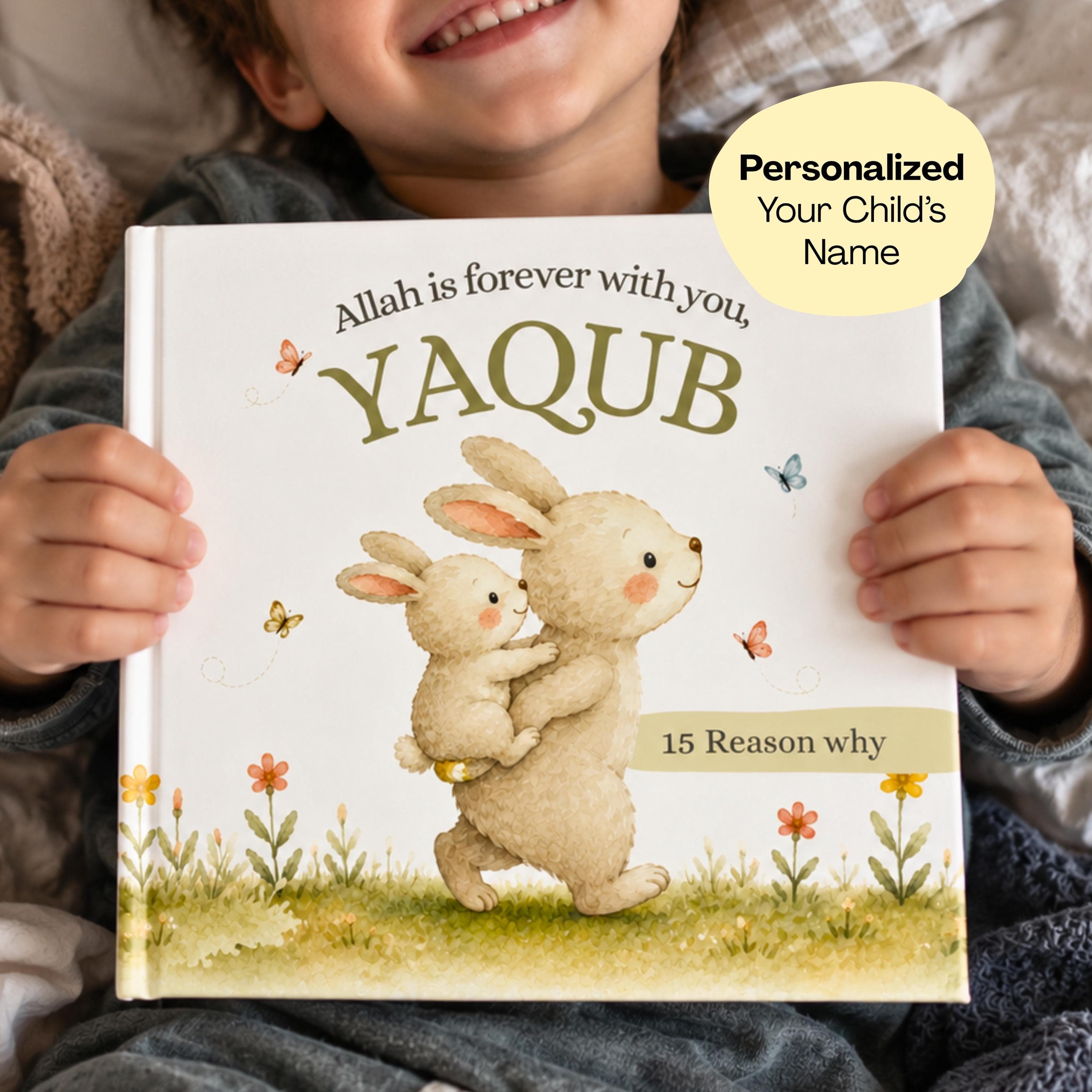 Special Birthday Gift for Boys and Girls – Personalized Muslim Book about Allah's Love – 15 Reasons why Allah is forever with you (Name)
