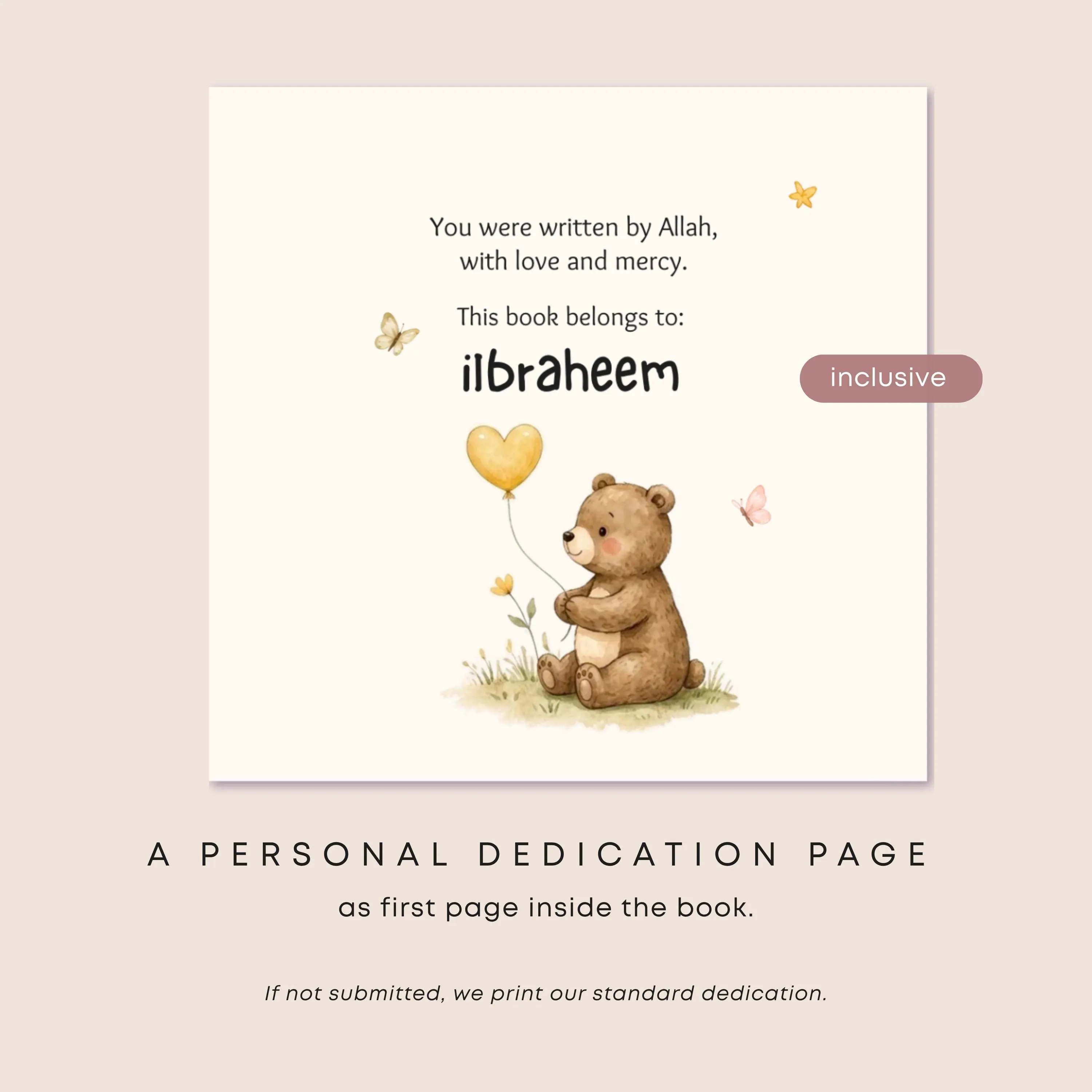 Personalized Eid Gift Book for Kids | Allah Knows You Bear Storybook | Custom Name Islamic Book - image 4